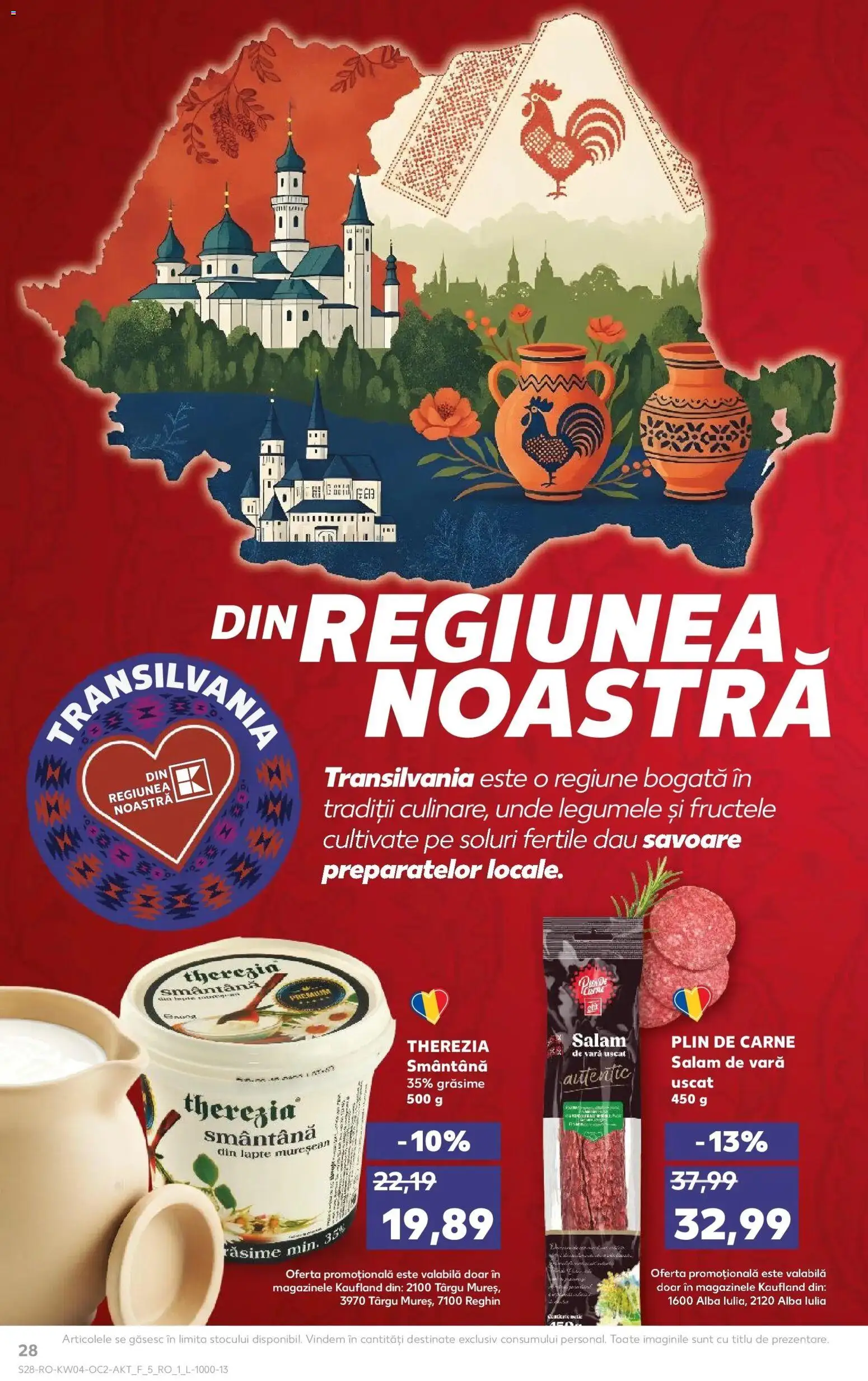 Catalog Kaufland 21 - 26 Ianuarie 2026 | Pagina 28 | Produse: Lapte, Salam, Smântână