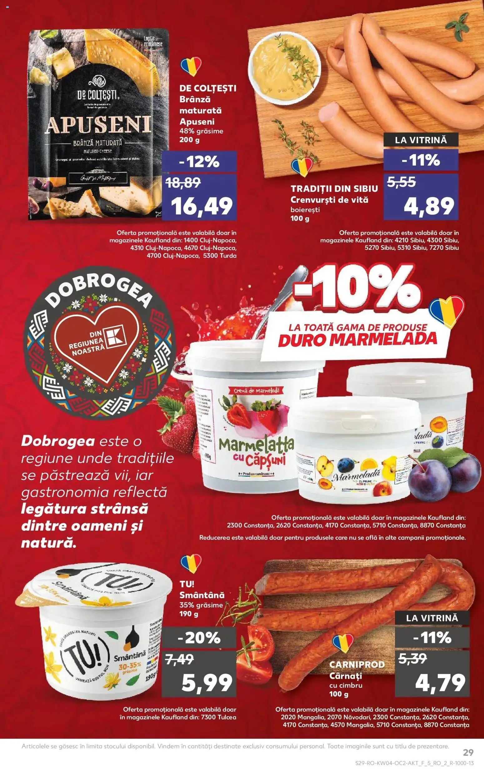 Catalog Kaufland 21 - 26 Ianuarie 2026 | Pagina 29 | Produse: Vitrină, Crenvurști, Căpșuni, Cârnați