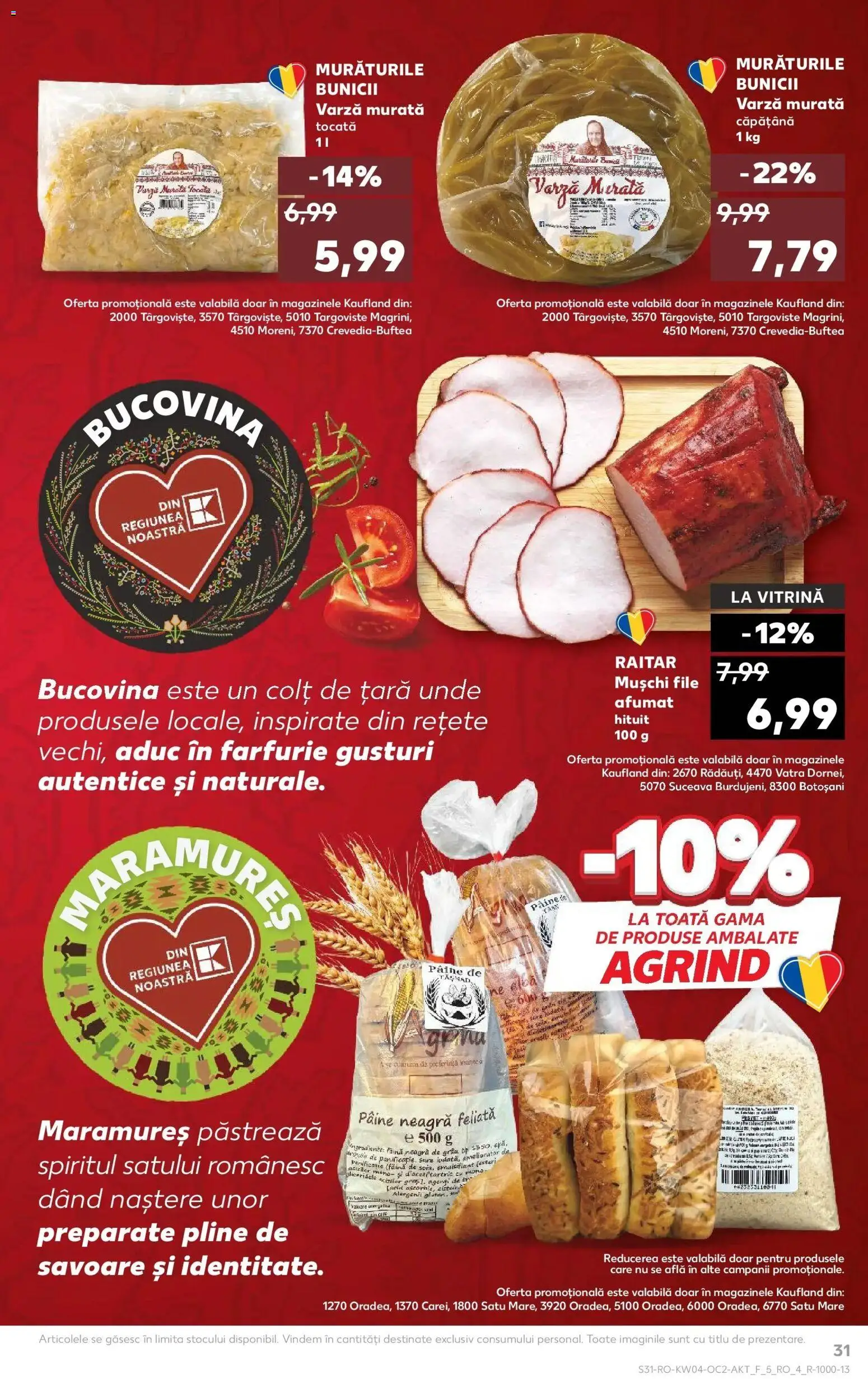 Catalog Kaufland 21 - 26 Ianuarie 2026 | Pagina 31 | Produse: Varză, Vitrină, Farfurie, Pâine