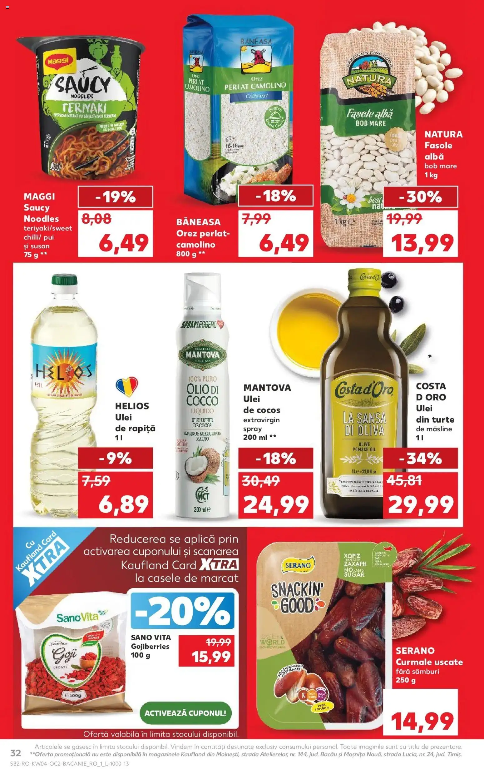 Catalog Kaufland 21 - 26 Ianuarie 2026 | Pagina 32 | Produse: Hacıyatmaz Kedi Oyuncağı, Măsline, Orez, Noodles