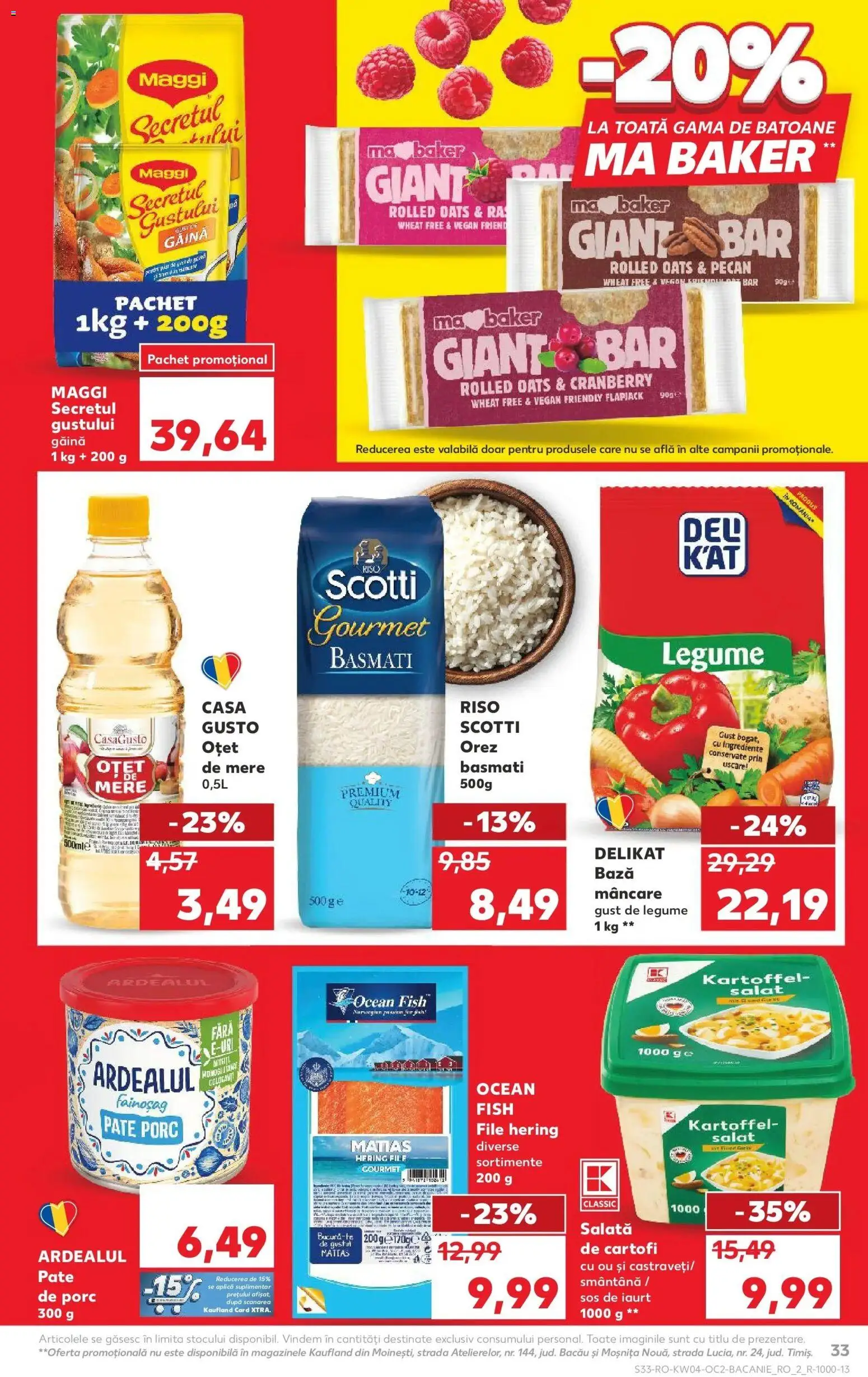 Catalog Kaufland 21 - 26 Ianuarie 2026 | Pagina 33 | Produse: Pate, Iaurt, Cartofi, Sos