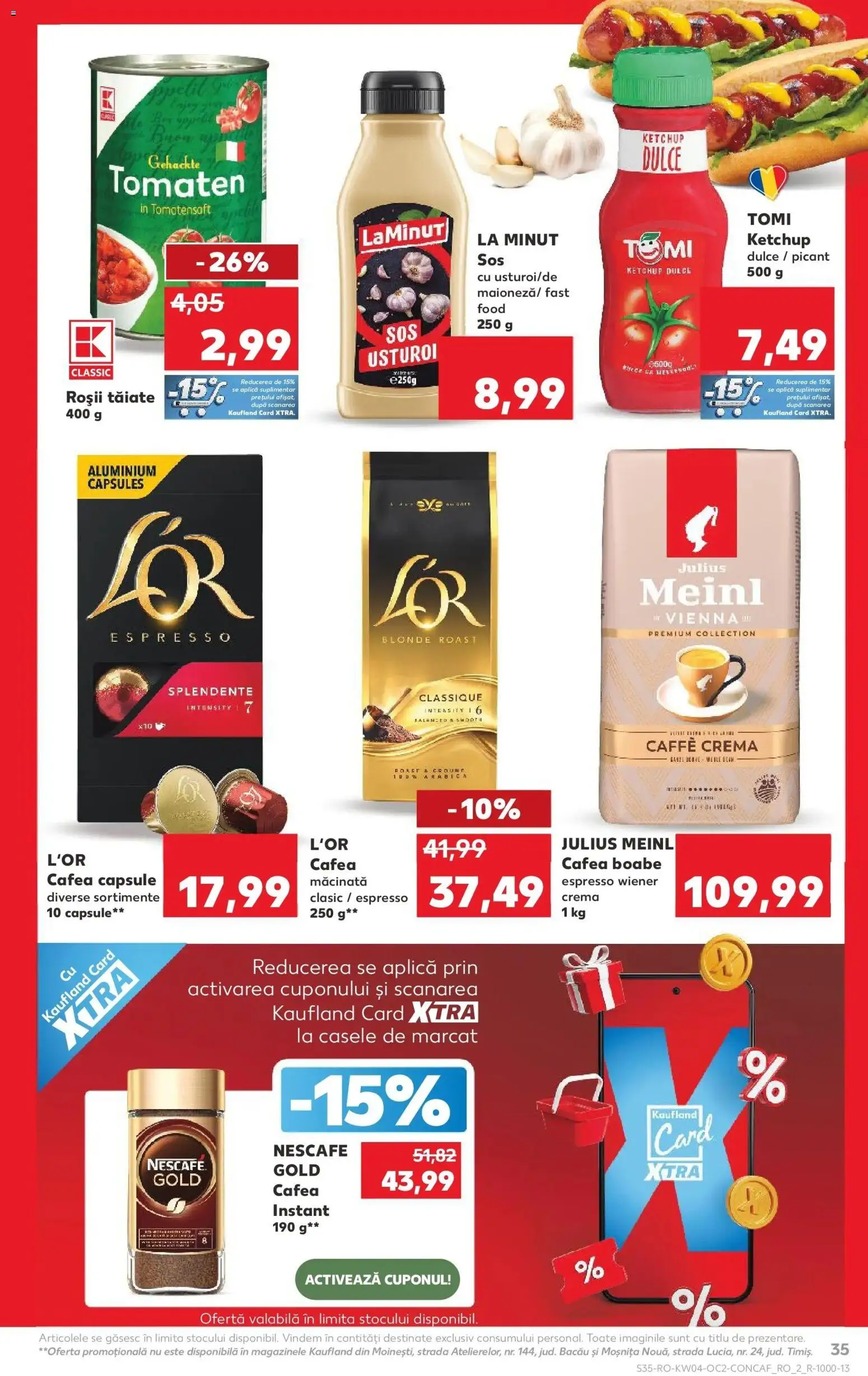 Catalog Kaufland 21 - 26 Ianuarie 2026 | Pagina 35 | Produse: Cremă, Cafea, Roșii, Usturoi