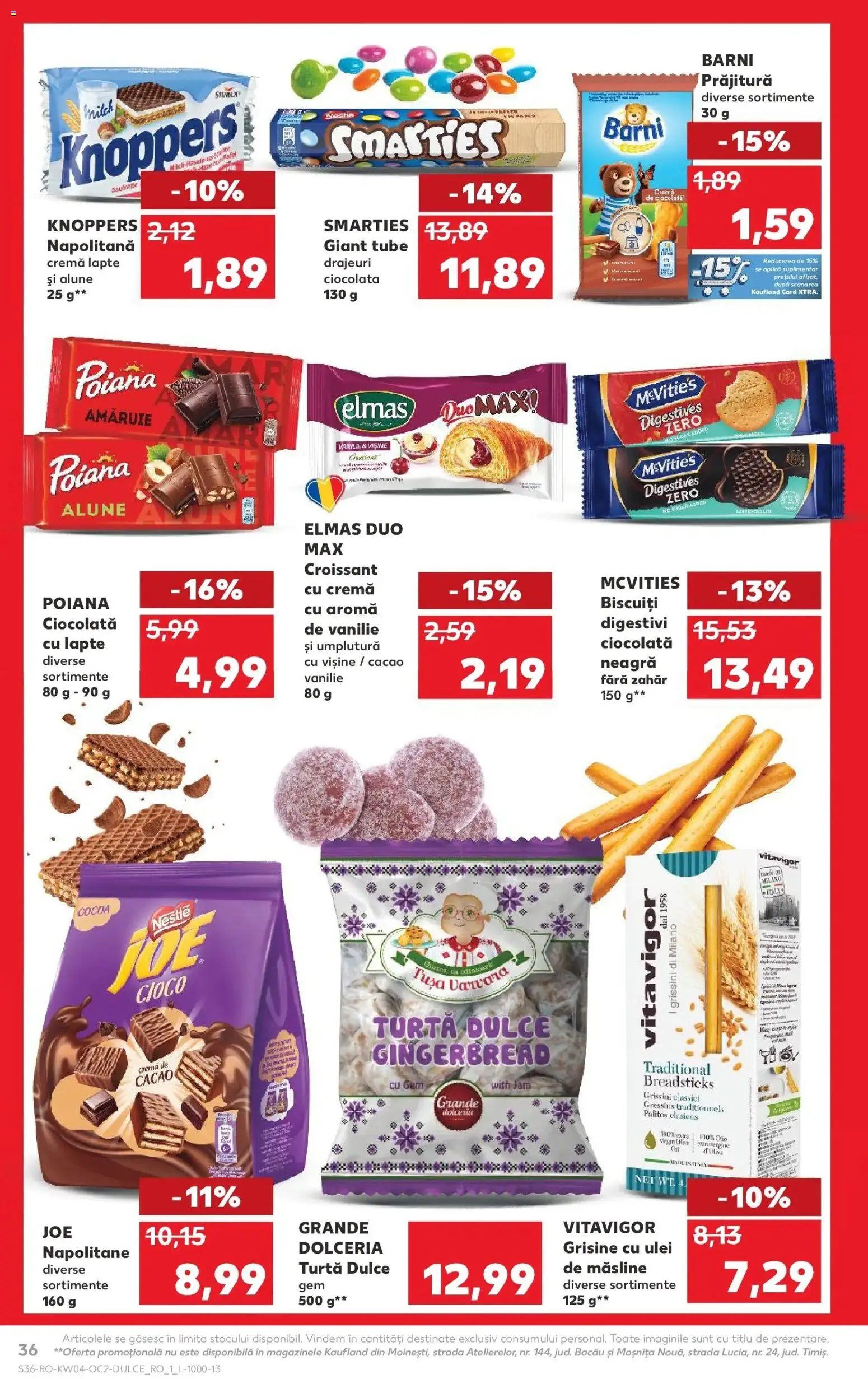 Catalog Kaufland 21 - 26 Ianuarie 2026 | Pagina 36 | Produse: Măsline, Napolitane, Cremă, Cacao