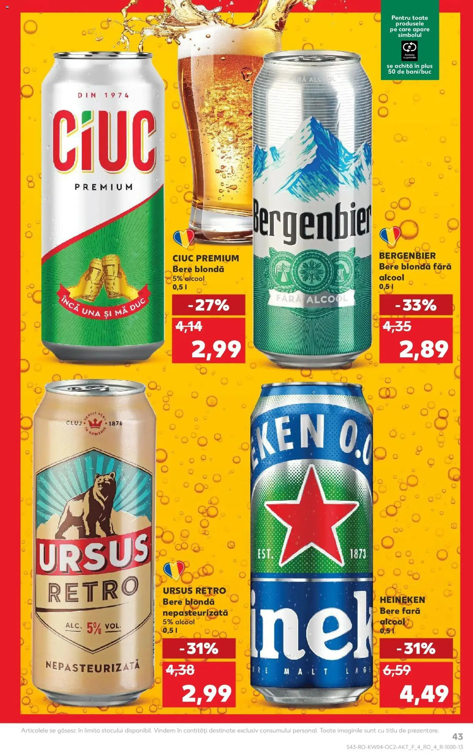 Catalog Kaufland 21 - 26 Ianuarie 2026 | Pagina 43 | Produse: Bere, Plastik Kulübe