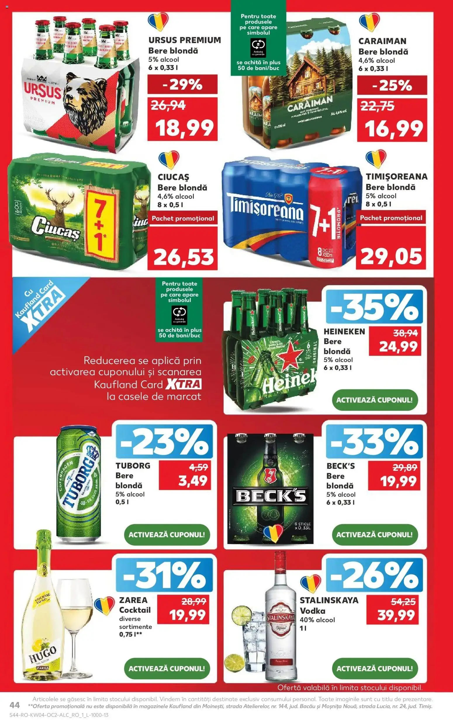 Catalog Kaufland 21 - 26 Ianuarie 2026 | Pagina 44 | Produse: Bere, Cocktail, Vodka