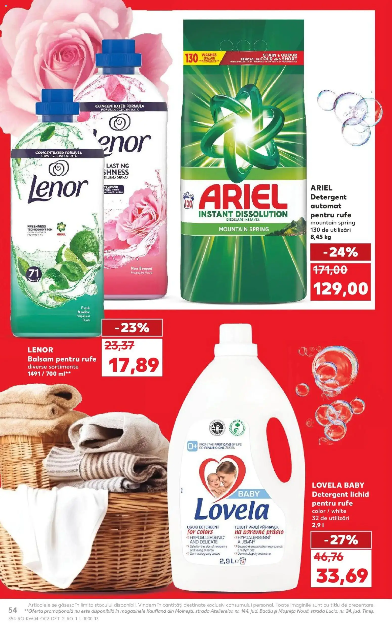 Catalog Kaufland 21 - 26 Ianuarie 2026 | Pagina 54 | Produse: Kedi Ödül Oyuncakları, Balsam, Yorgan, Detergent
