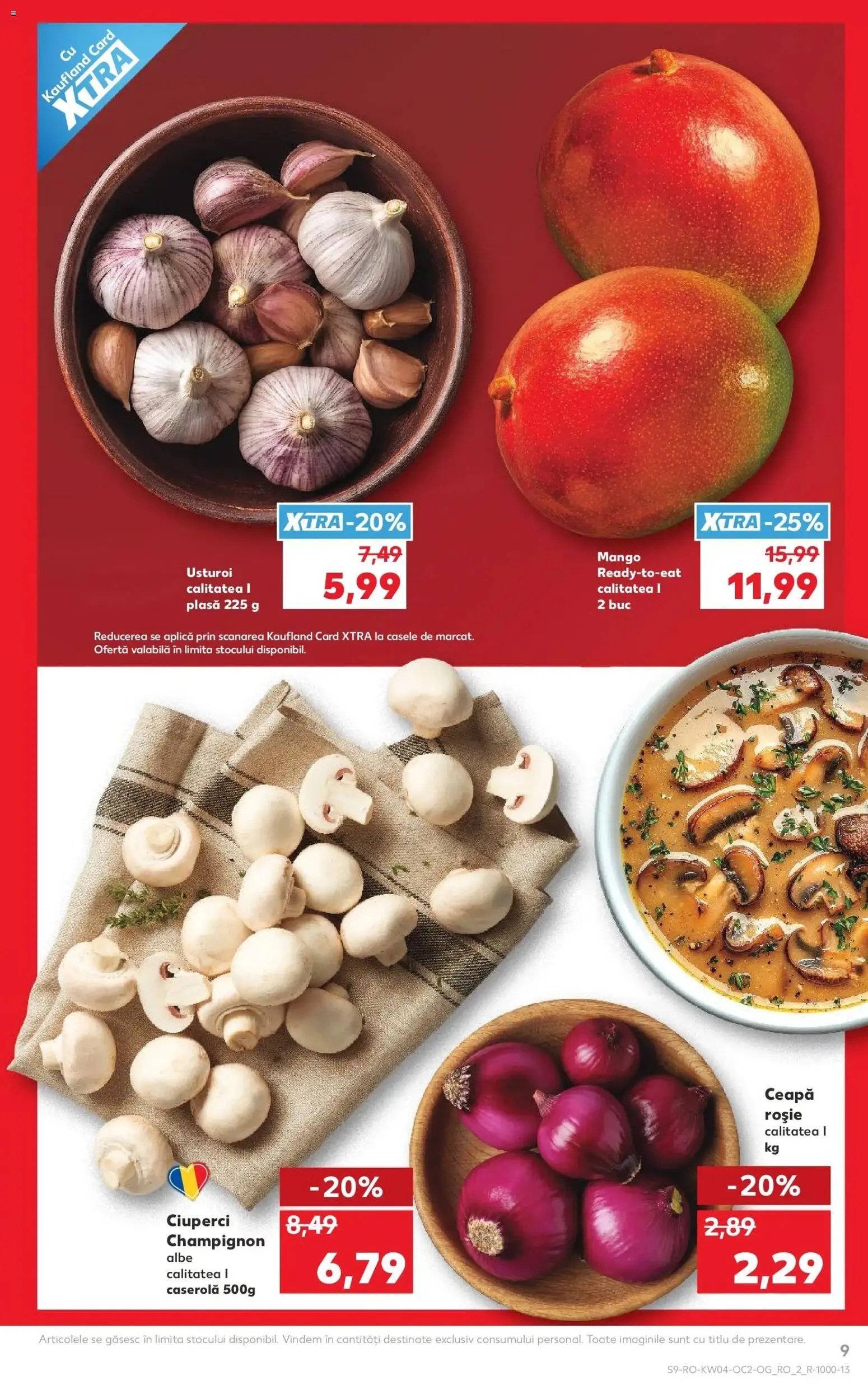 Catalog Kaufland 21 - 26 Ianuarie 2026 | Pagina 9 | Produse: Ciuperci, Ceapă, Mango, Usturoi