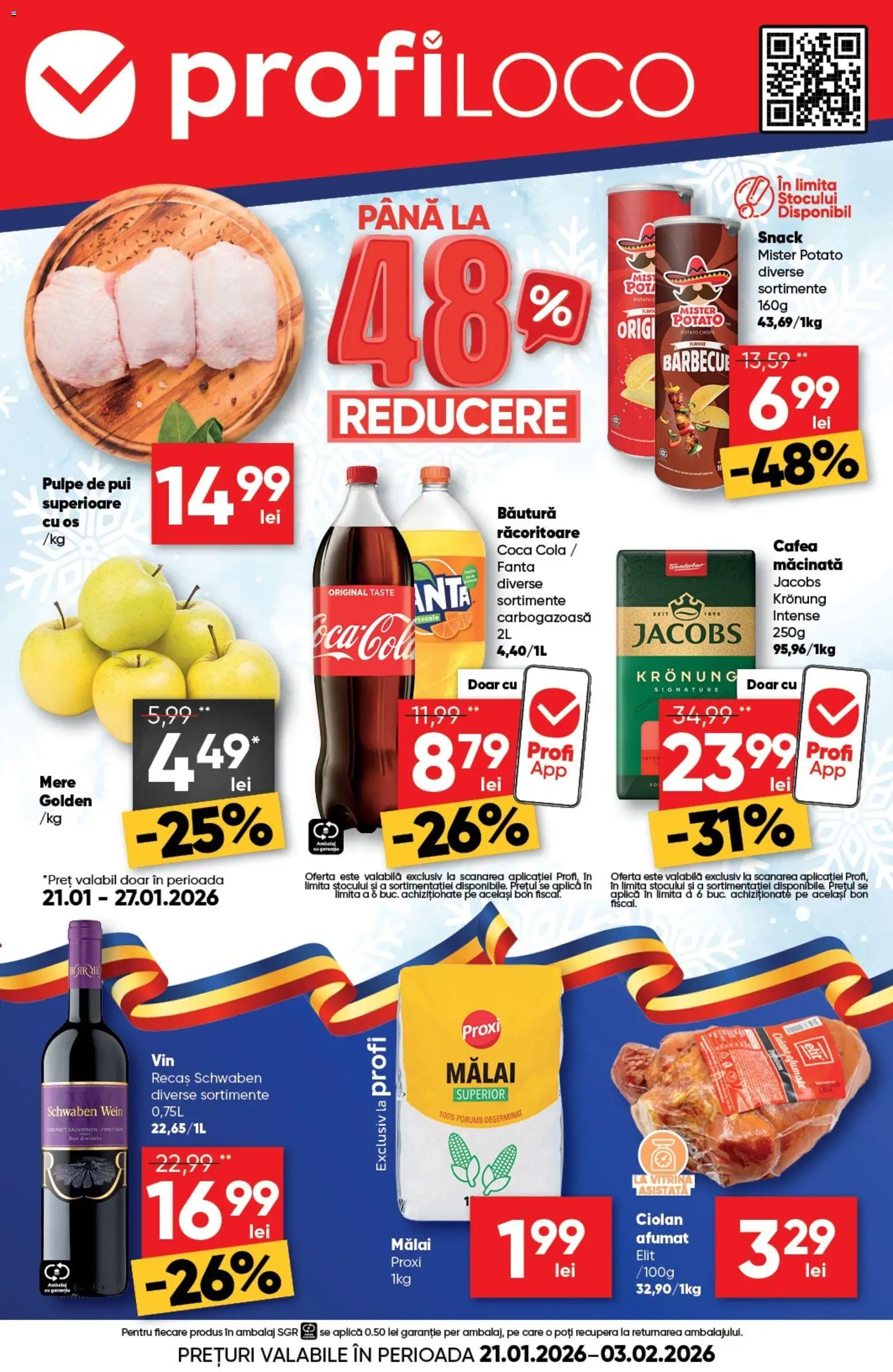 Catalog Profi 21 Ianuarie - 2 Februarie 2026 | Pagina 1 | Produse: Amerikan servis, Mere, Mălai, Porumb
