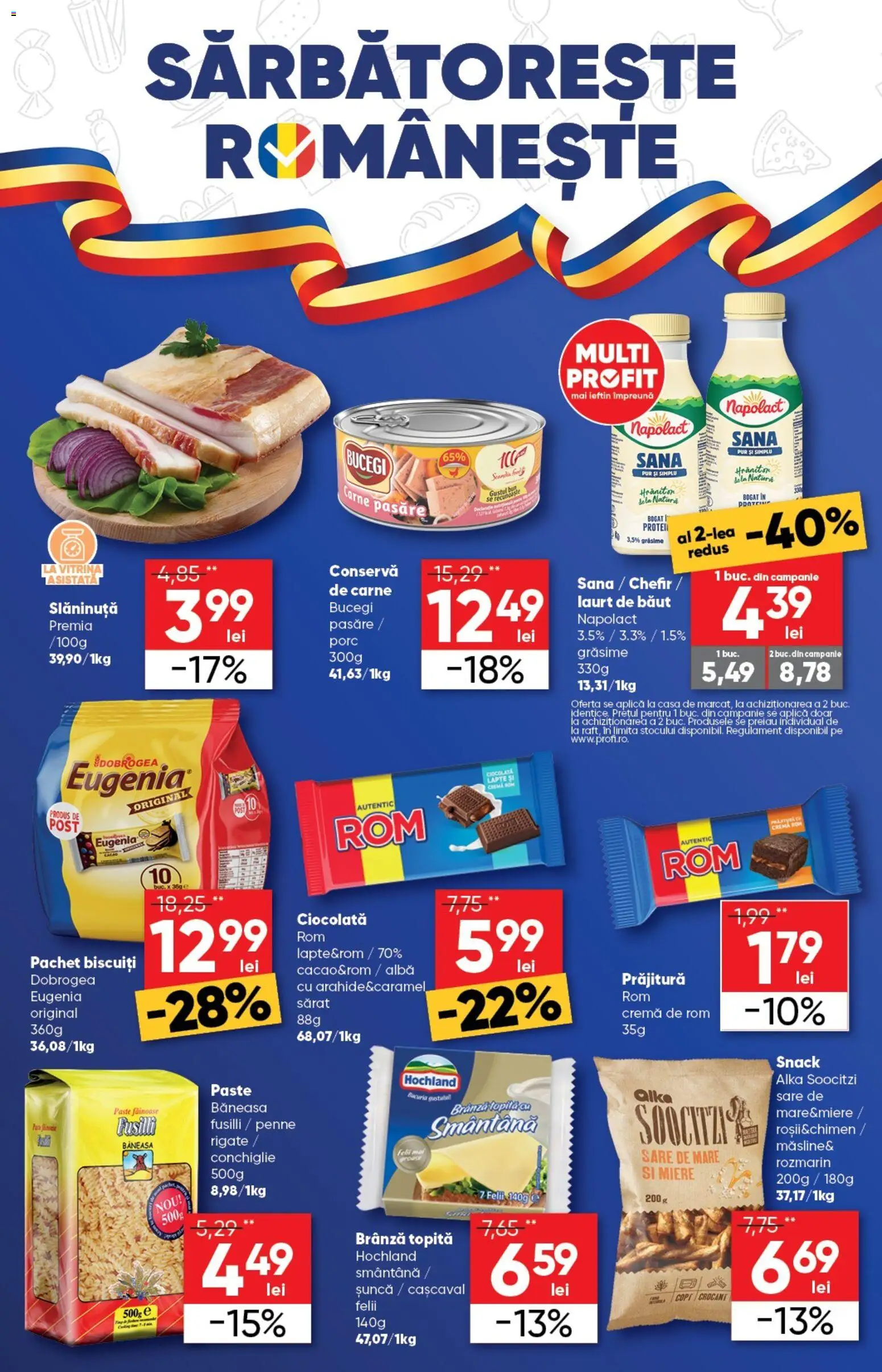 Catalog Profi 21 Ianuarie - 2 Februarie 2026 | Pagina 4 | Produse: Brânză, Cremă, Șuncă, Smântână