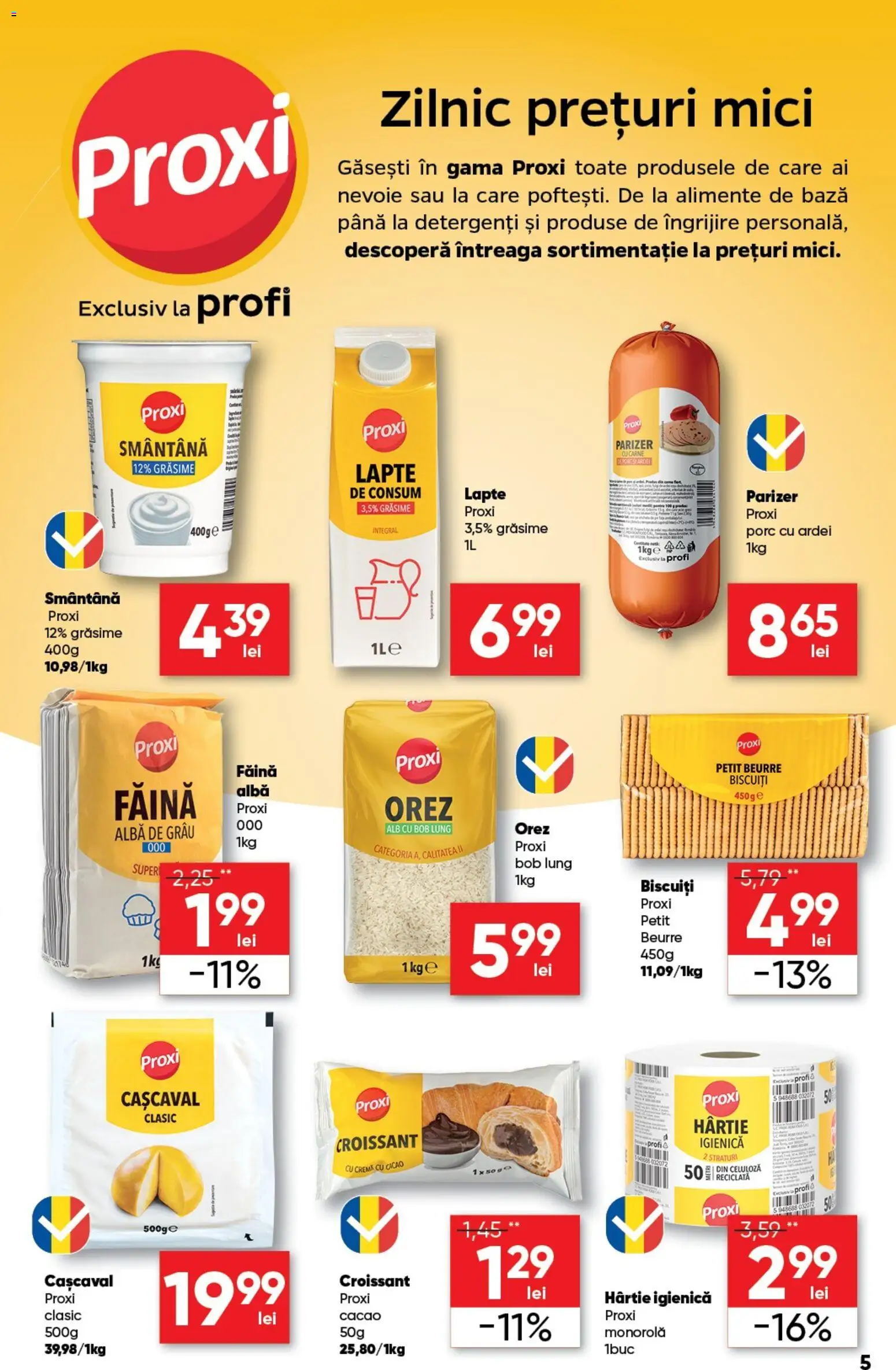 Catalog Profi 21 Ianuarie - 2 Februarie 2026 | Pagina 5 | Produse: Ardei, Cremă, Parizer, Biscuiți