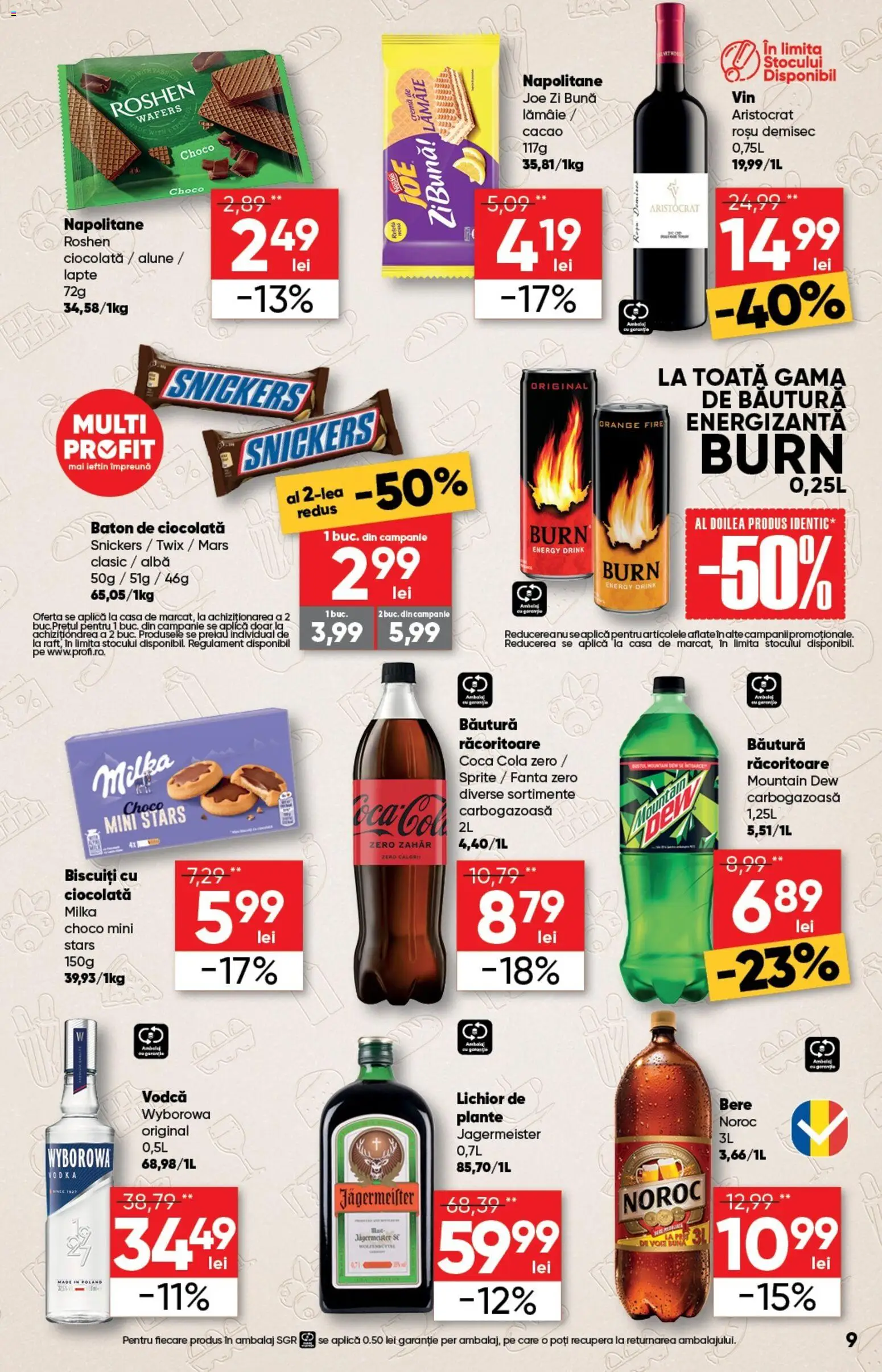 Catalog Profi 21 Ianuarie - 2 Februarie 2026 | Pagina 9 | Produse: Su ısıtıcı, Napolitane, Ciocolată, Cacao
