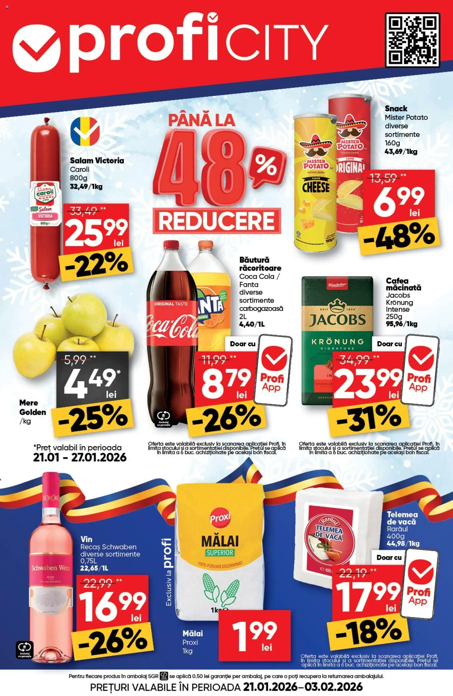 Catalog Profi 21 Ianuarie - 2 Februarie 2026 | Pagina 1 | Produse: Amerikan servis, Köpek çiti, Mere, Porumb