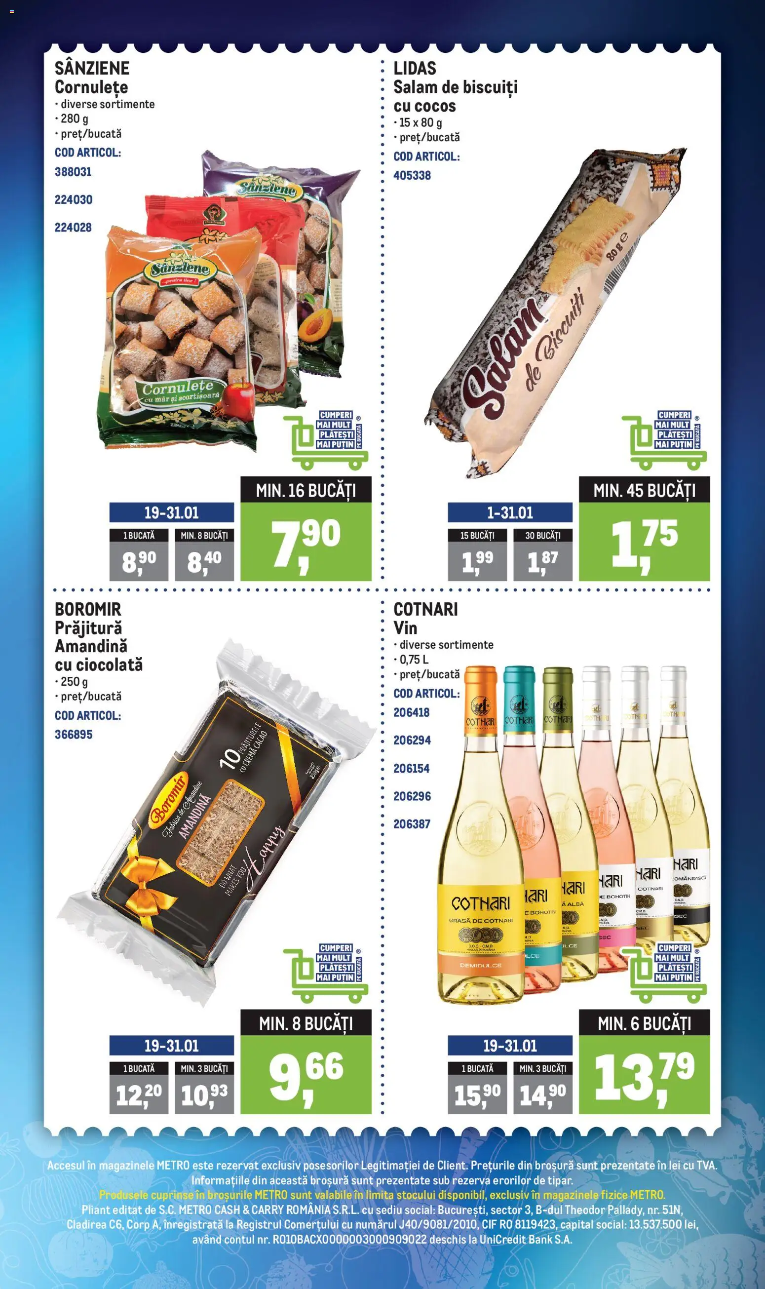 Catalog METRO 26 - 31 Ianuarie 2026 | Pagina 4 | Produse: Amandină, Prăjitură, Cremă, Cornulețe