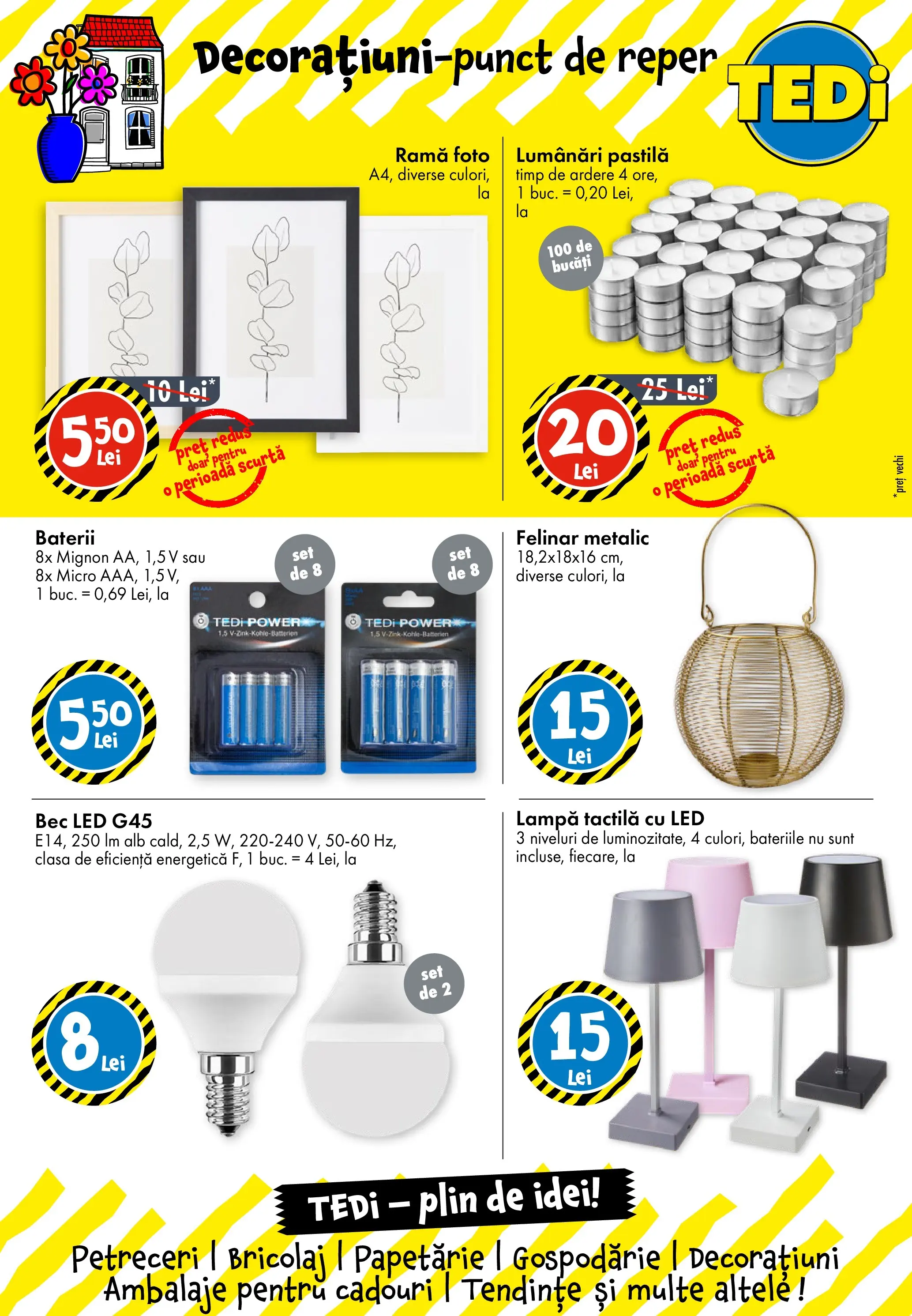 Catalog TEDi 29 Ianuarie - 4 Februarie 2026 | Pagina 13 | Produse: Babak, Felinar, Baterii, Ramă foto