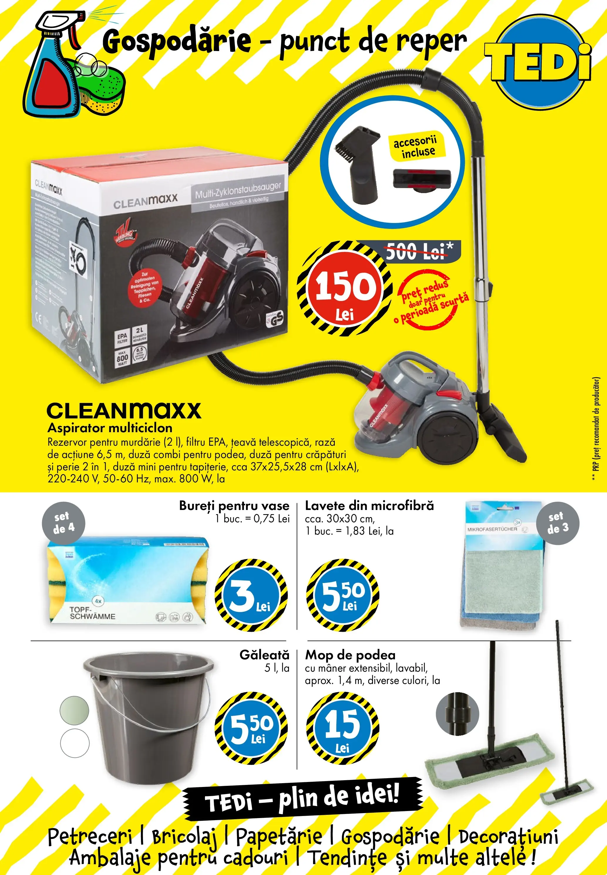 Catalog TEDi 29 Ianuarie - 4 Februarie 2026 | Pagina 8 | Produse: Aspirator, Perie, Lavete, Țeavă