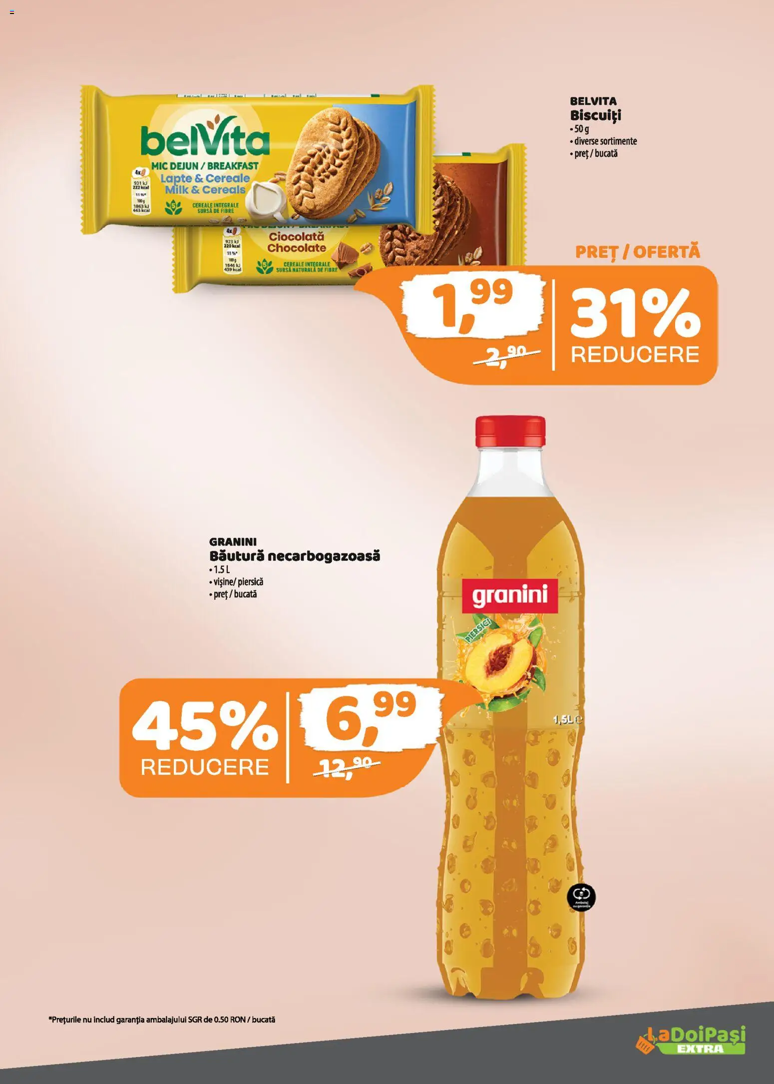 Catalog La Doi Pași 8 - 30 Ianuarie 2026 | Pagina 5 | Produse: Piersică, Lapte, Ciocolată, Cereale