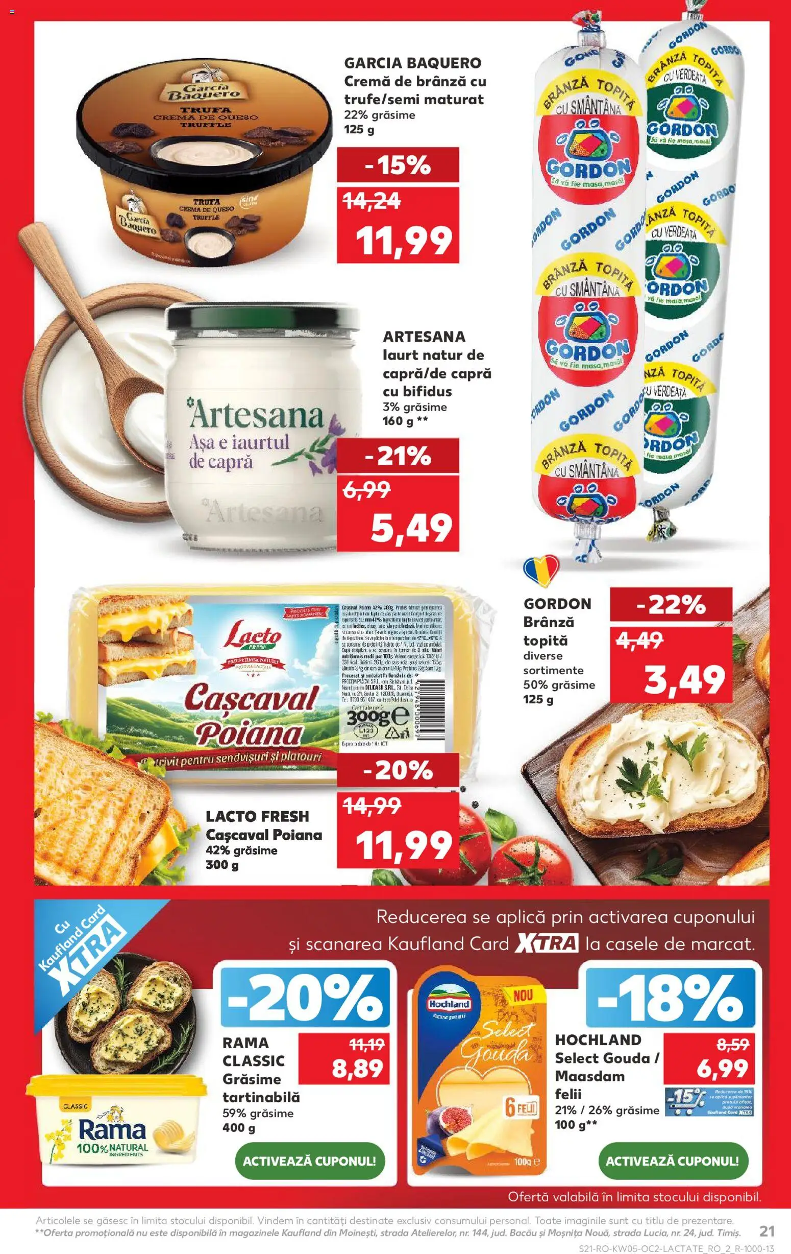 Catalog Kaufland 28 Ianuarie - 2 Februarie 2026 | Pagina 21 | Produse: Brânză, Cremă, Smântână, Gouda
