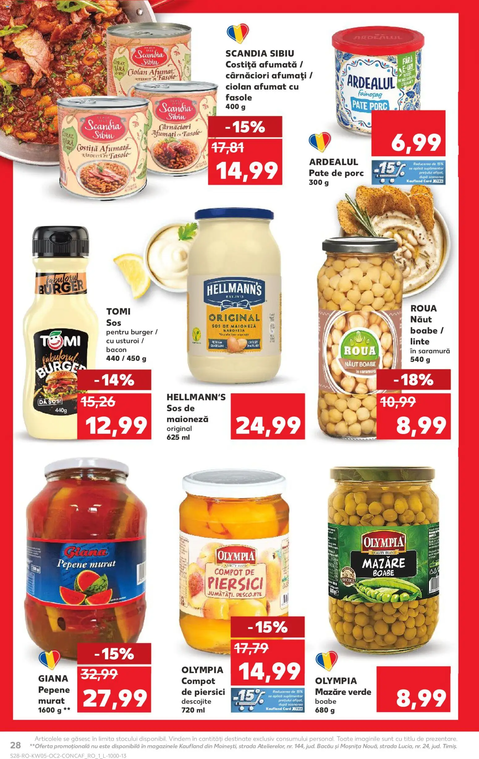 Catalog Kaufland 28 Ianuarie - 2 Februarie 2026 | Pagina 28 | Produse: Pate, Compot, Burger, Usturoi