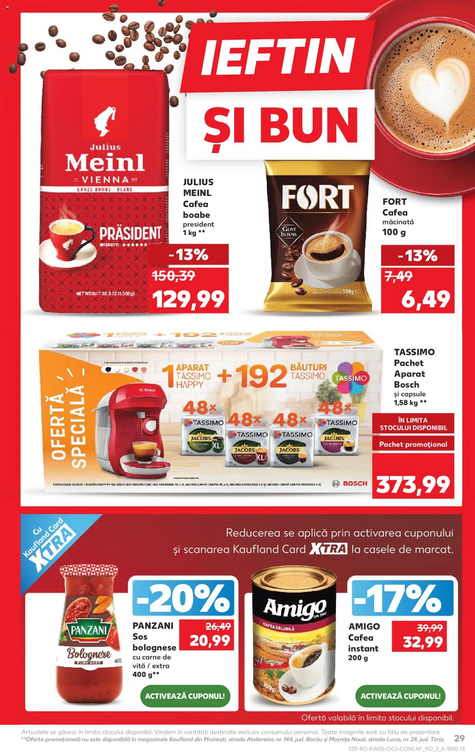 Catalog Kaufland 28 Ianuarie - 2 Februarie 2026 | Pagina 29 | Produse: Espressor, Cremă, Cafea, Carne De Vită