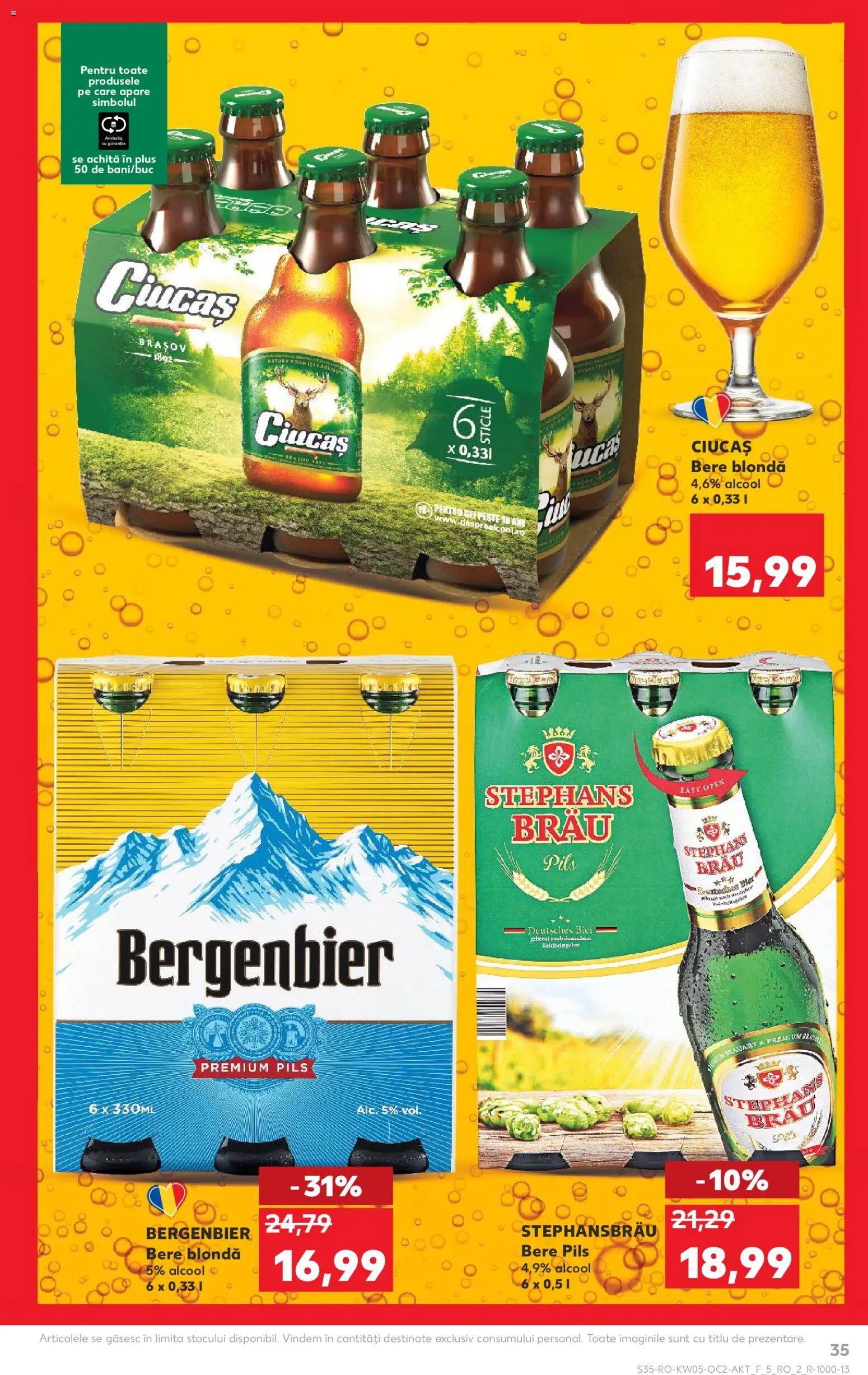 Catalog Kaufland 28 Ianuarie - 2 Februarie 2026 | Pagina 35 | Produse: Bere, Plastik Kulübe