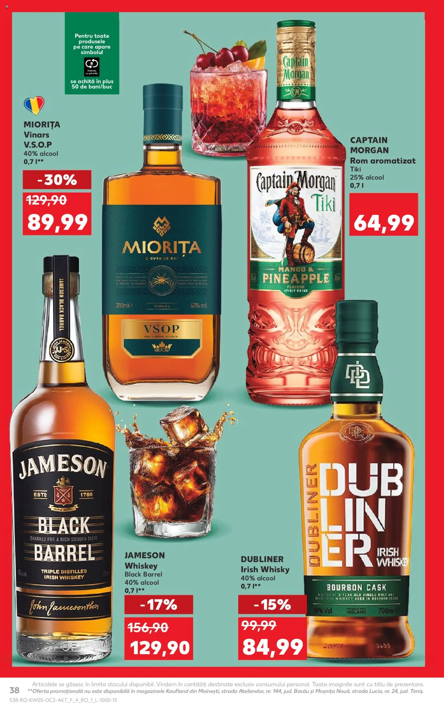 Catalog Kaufland 28 Ianuarie - 2 Februarie 2026 | Pagina 38 | Produse: Rom, Bourbon, Whiskey, Mango