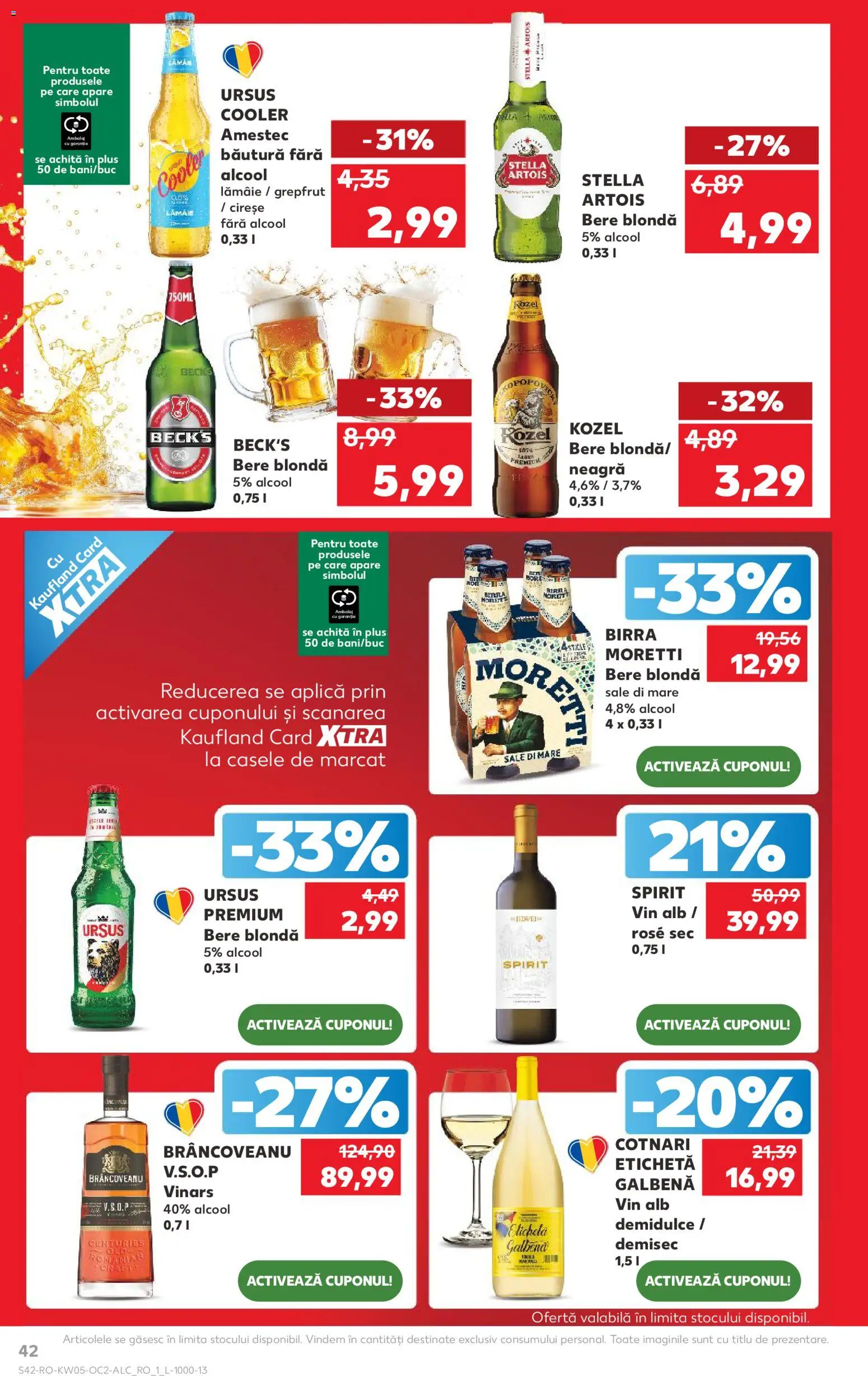 Catalog Kaufland 28 Ianuarie - 2 Februarie 2026 | Pagina 42 | Produse: Vin, Bere, Grepfrut, Lămâie