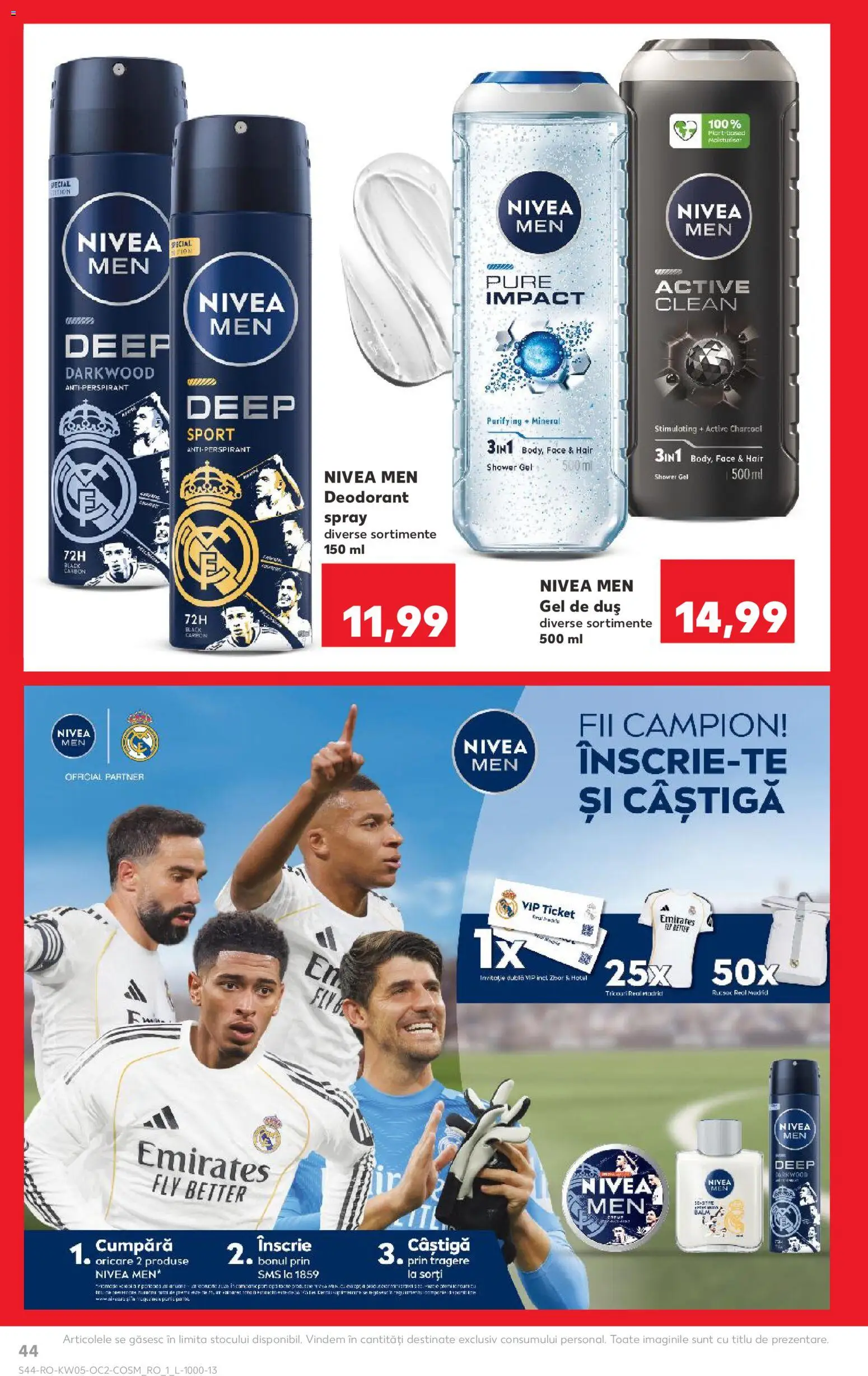 Catalog Kaufland 28 Ianuarie - 2 Februarie 2026 | Pagina 44 | Produse: Duș, Peluş Köpek Yatağı, Gel de duș, Deodorant