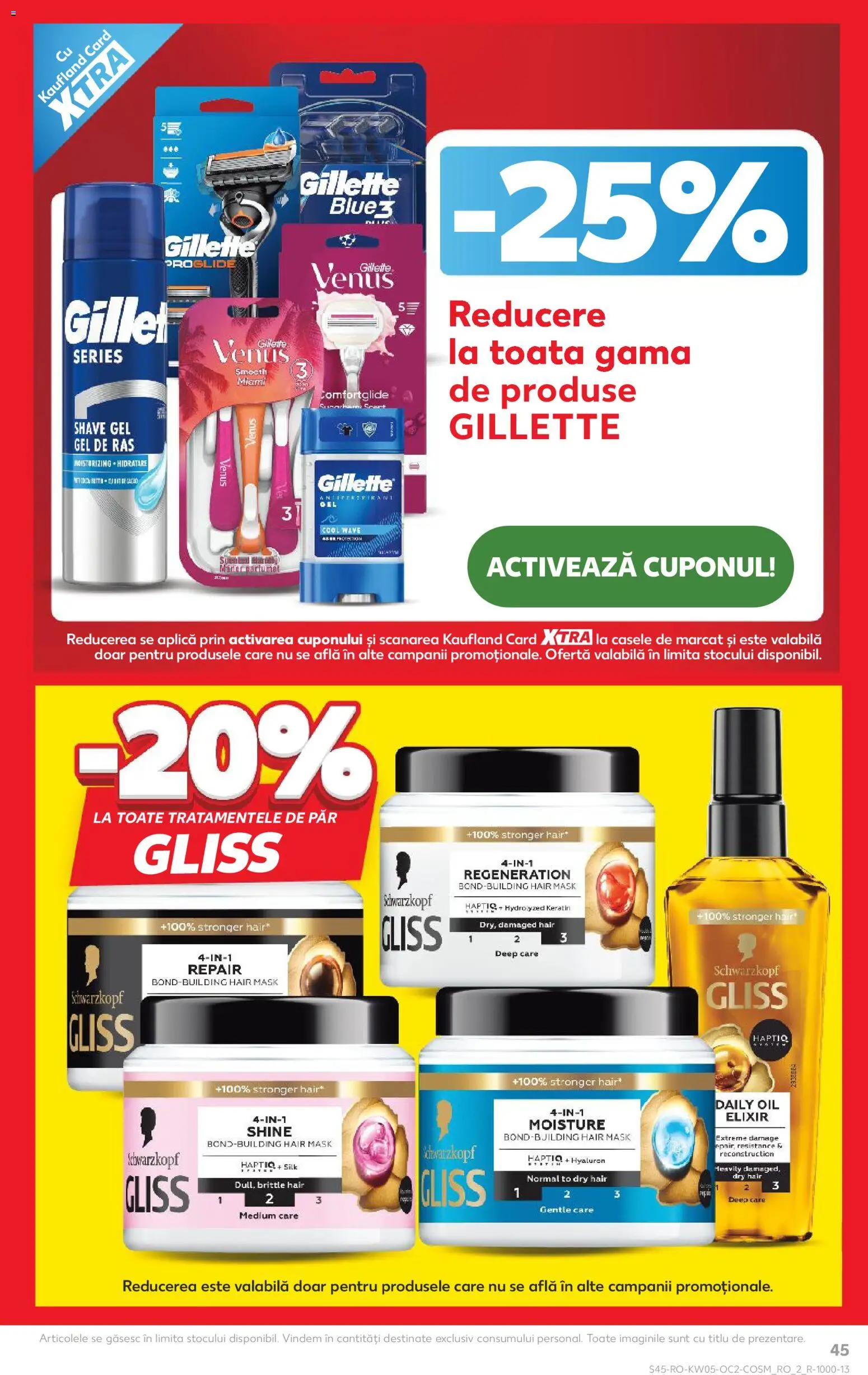 Catalog Kaufland 28 Ianuarie - 2 Februarie 2026 | Pagina 45 | Produse: Gel de ras, Elixir, Antiperspirant