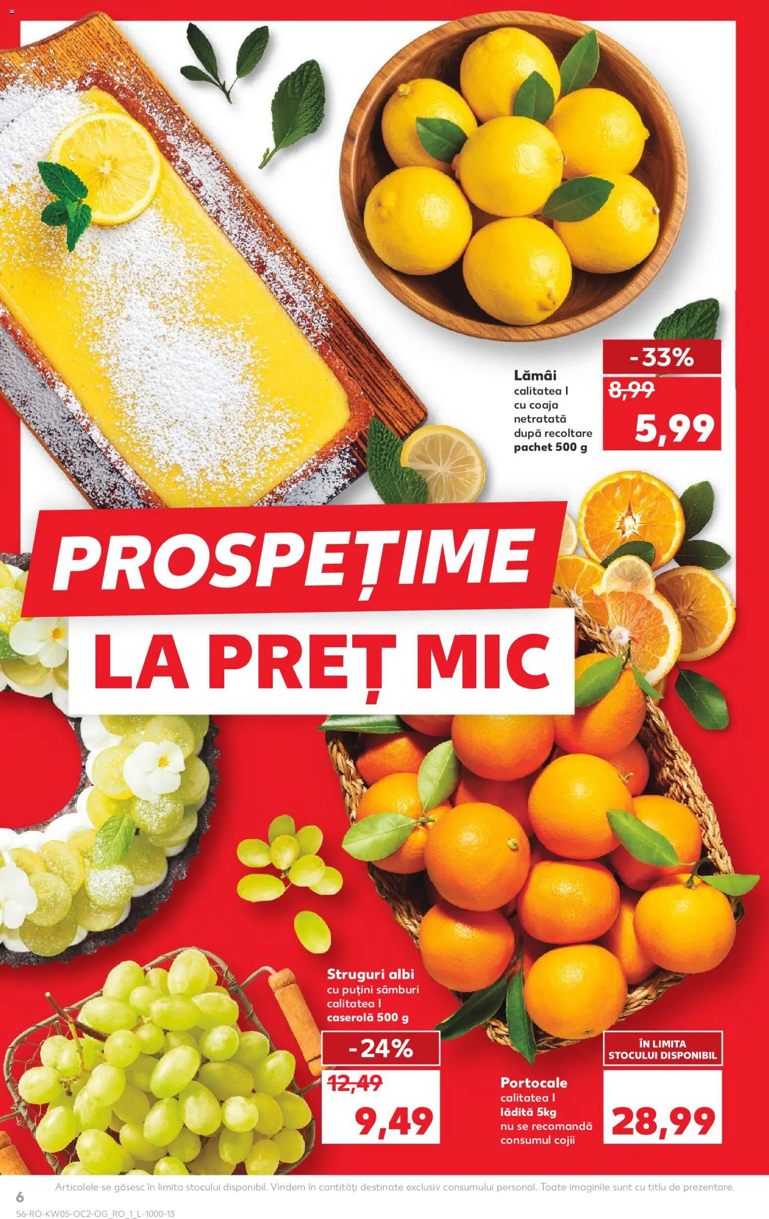 Catalog Kaufland 28 Ianuarie - 2 Februarie 2026 | Pagina 6 | Produse: Struguri, Portocale