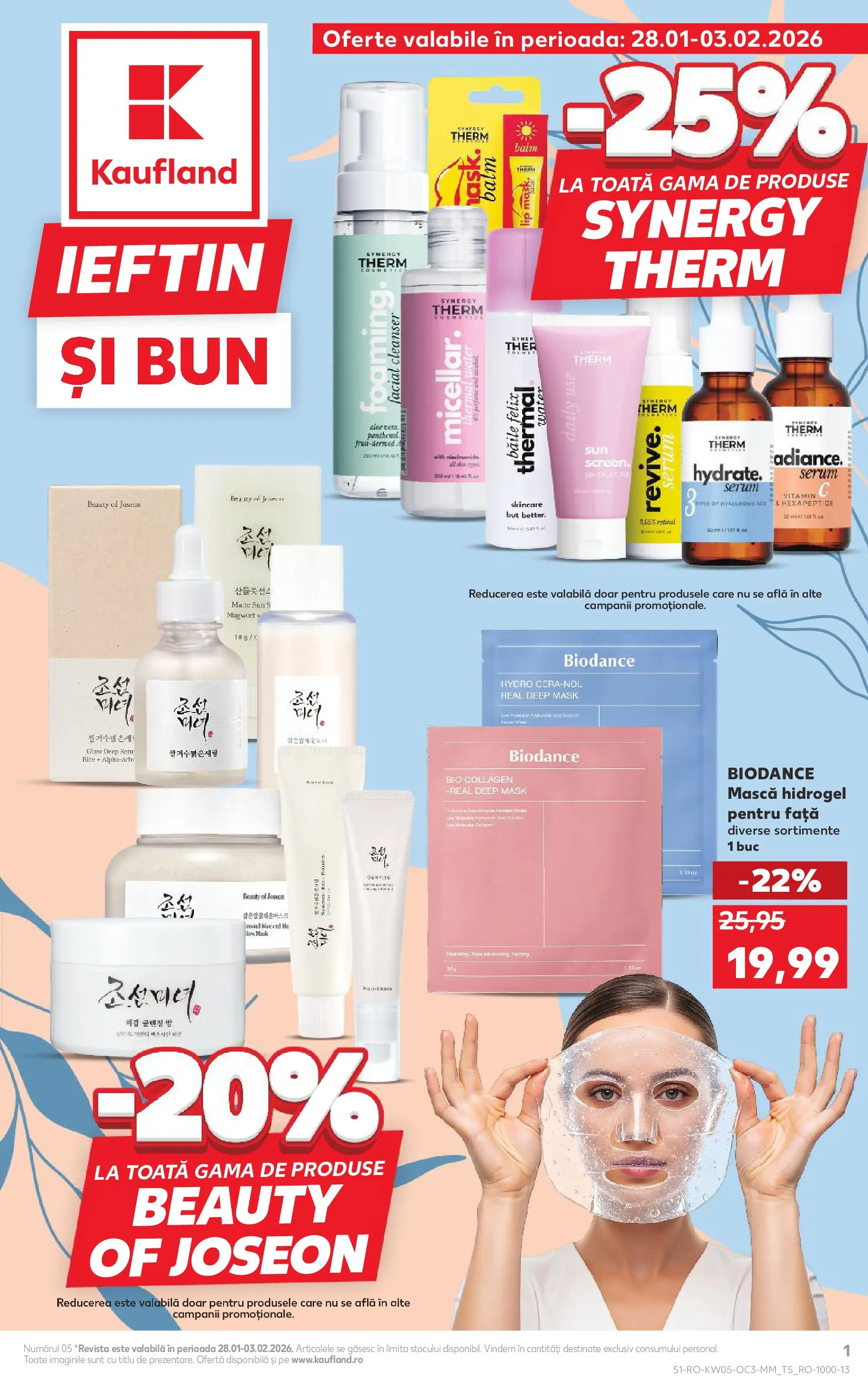 Catalog Kaufland 28 Ianuarie - 2 Februarie 2026 | Pagina 1 | Produse: Şerit ödül, Serum, Aloe vera