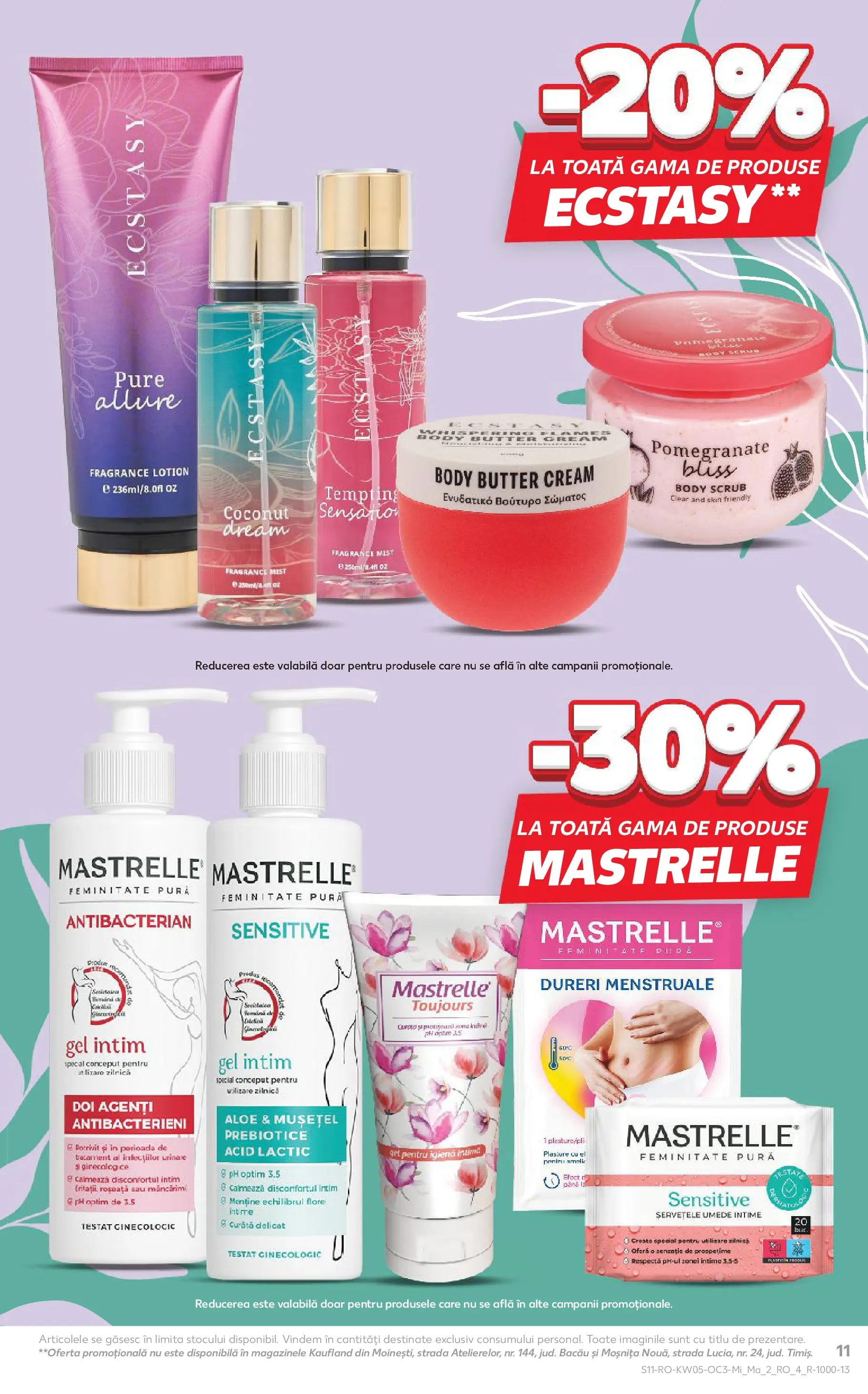 Catalog Kaufland 28 Ianuarie - 2 Februarie 2026 | Pagina 11 | Produse: Gel intim, Scrub, Body, Șervețele umede