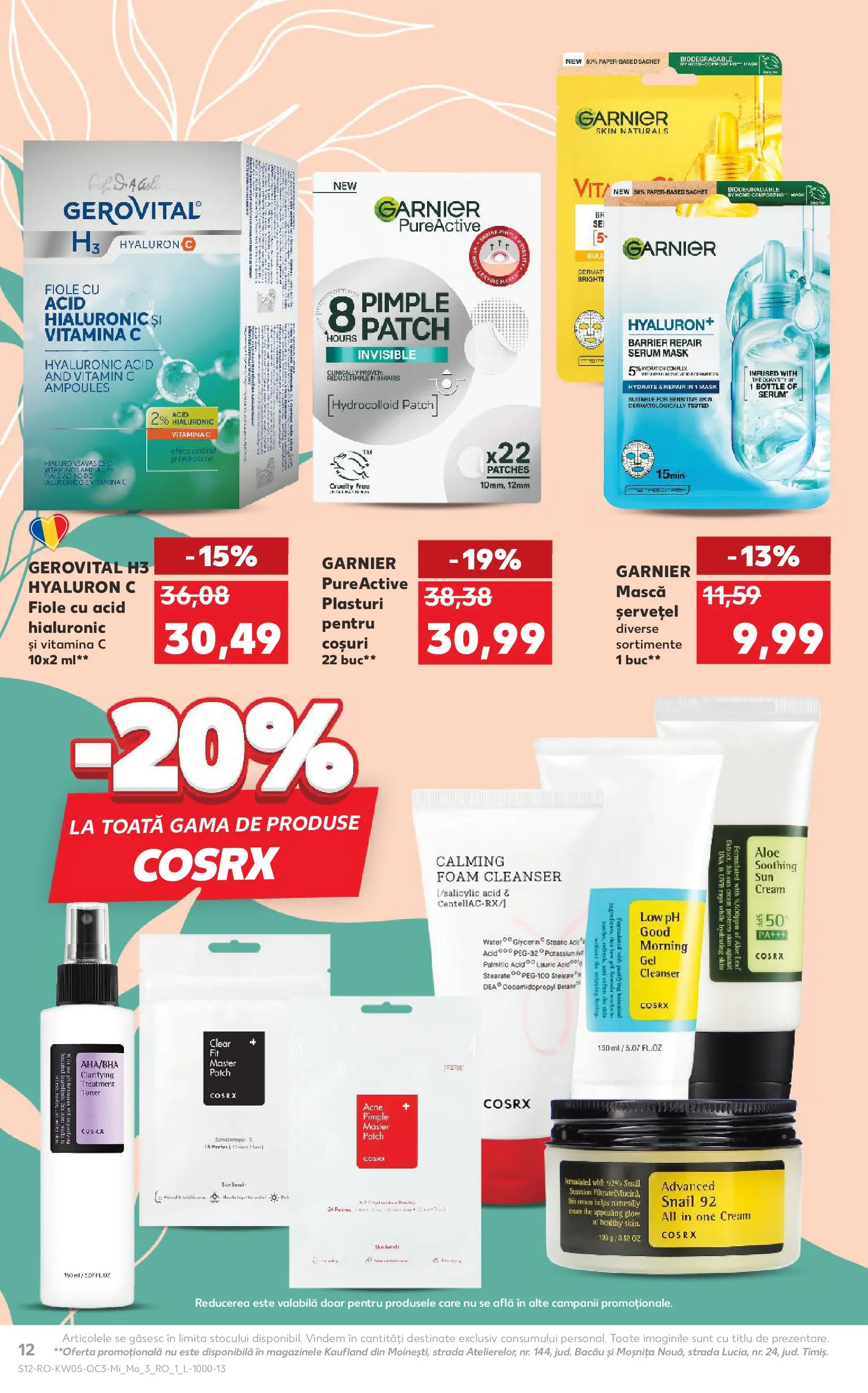 Catalog Kaufland 28 Ianuarie - 2 Februarie 2026 | Pagina 12 | Produse: Plasturi, Serum, Toner