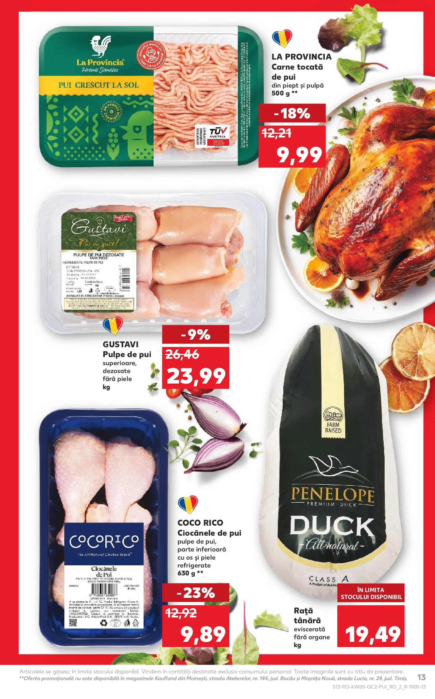 Catalog Kaufland 28 Ianuarie - 2 Februarie 2026 | Pagina 13 | Produse: Masaüstü kılıfı, Hacıyatmaz Kedi Oyuncağı, Rață, Carne tocată