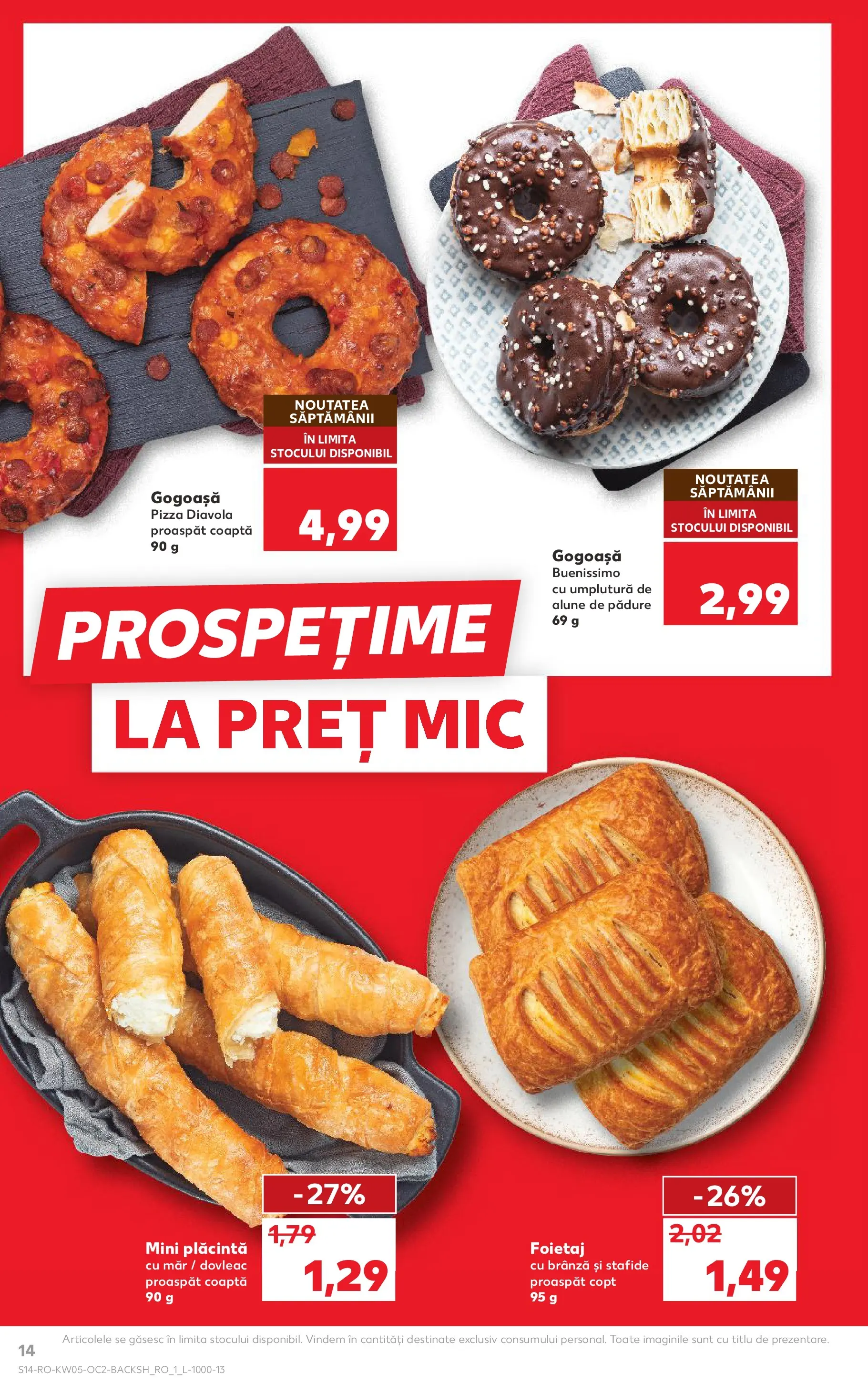 Catalog Kaufland 28 Ianuarie - 2 Februarie 2026 | Pagina 14 | Produse: Foietaj, Plăcintă, Pizza, Stafide