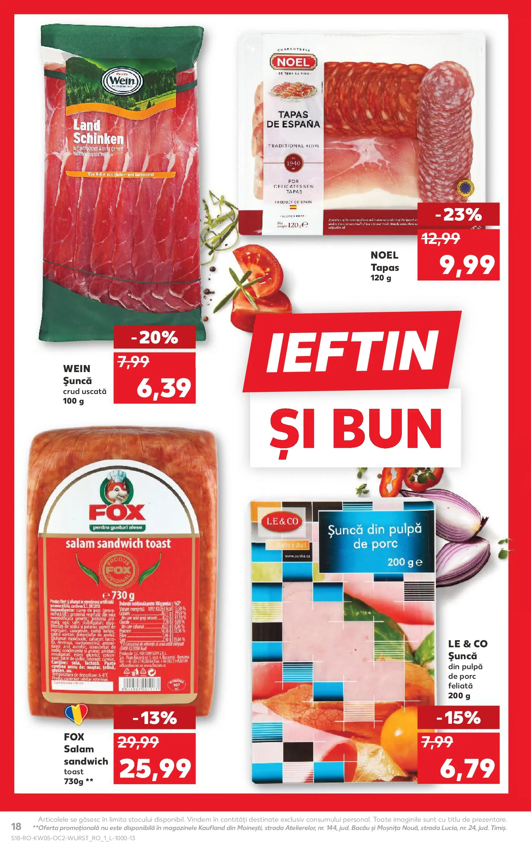 Catalog Kaufland 28 Ianuarie - 2 Februarie 2026 | Pagina 18 | Produse: Salam, Șuncă, Condimente, Apă