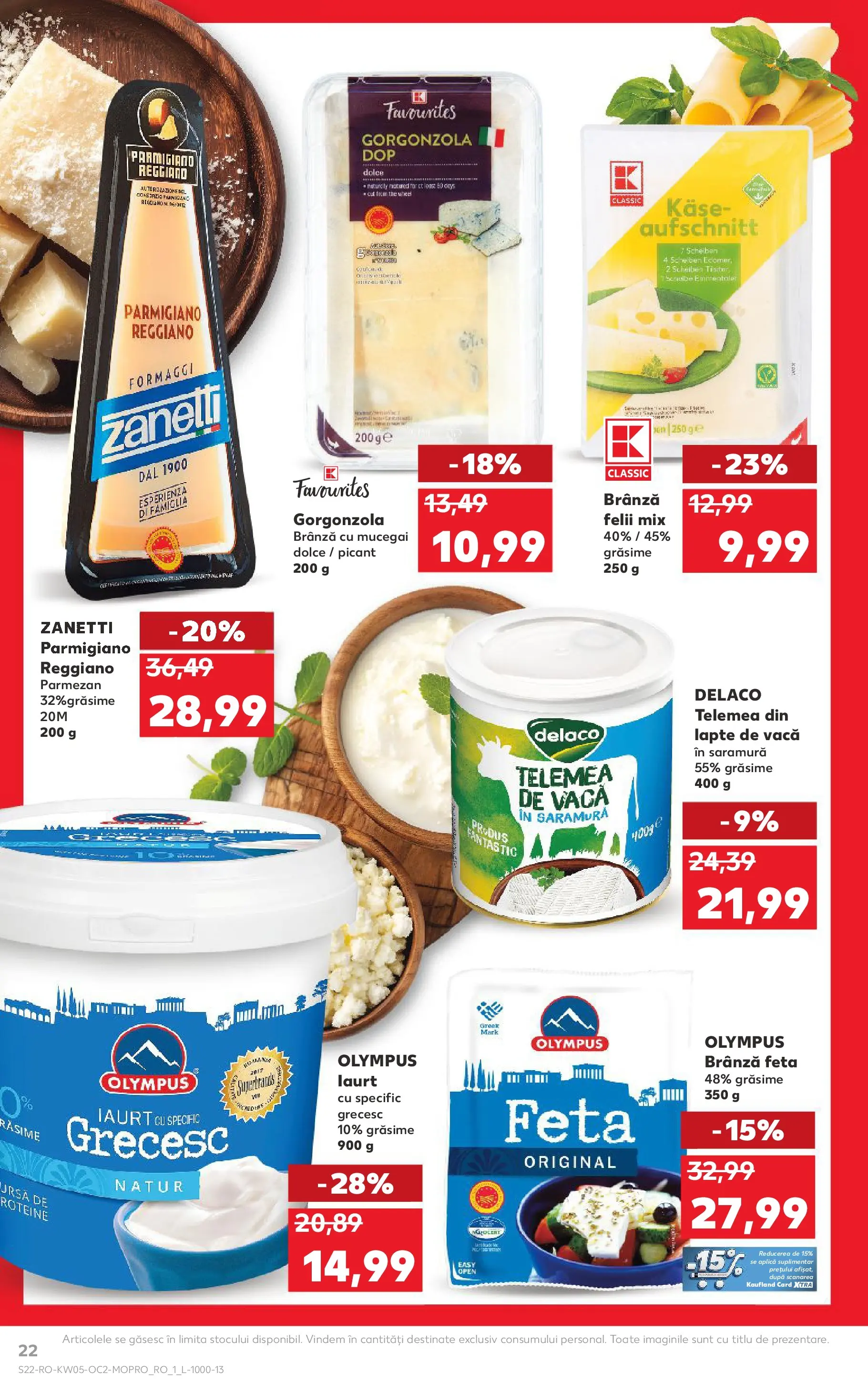 Catalog Kaufland 28 Ianuarie - 2 Februarie 2026 | Pagina 22 | Produse: Light Kedi Konservesi, Coș, Iaurt, Parmezan