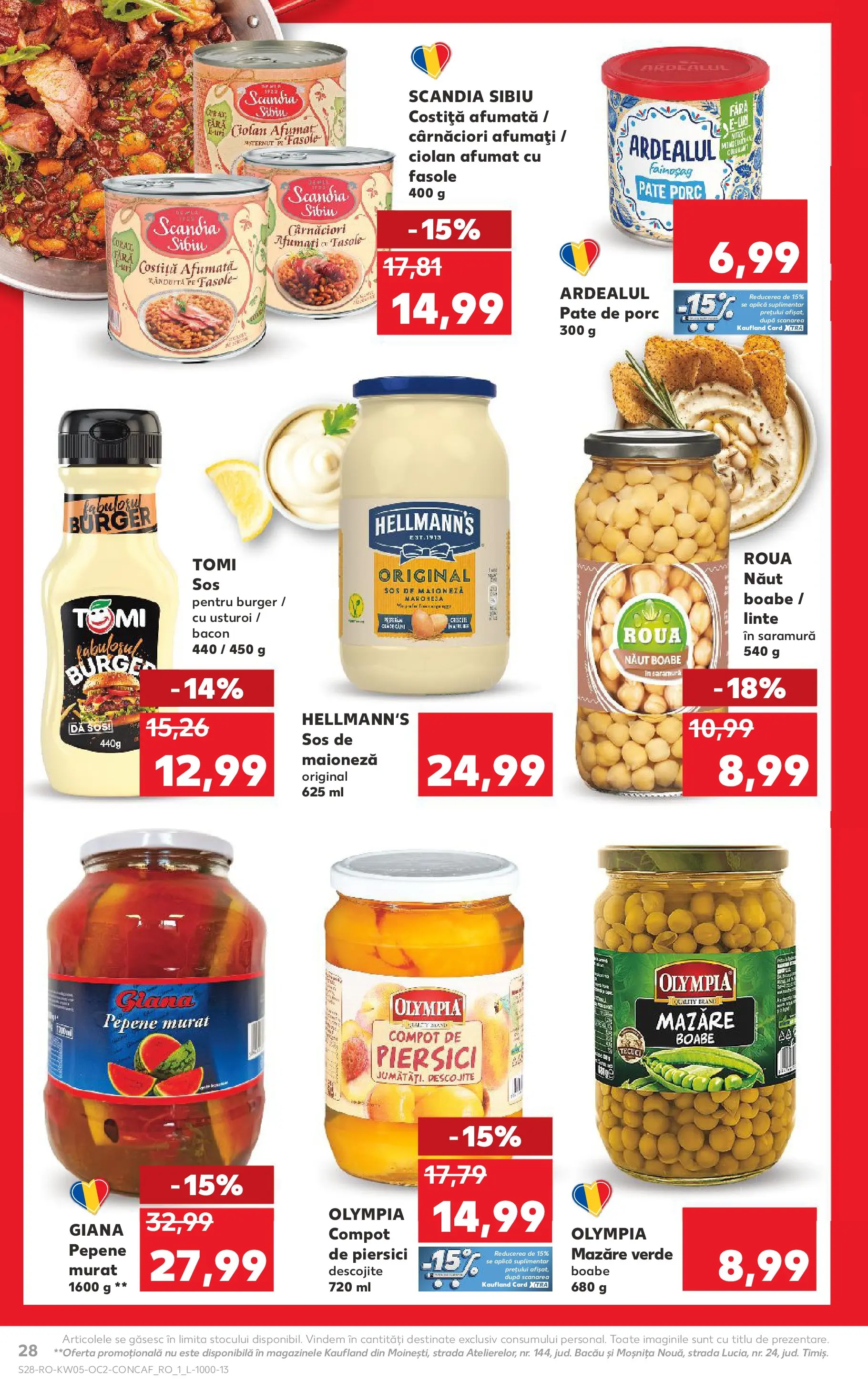 Catalog Kaufland 28 Ianuarie - 2 Februarie 2026 | Pagina 28 | Produse: Mazăre, Pate, Compot, Usturoi