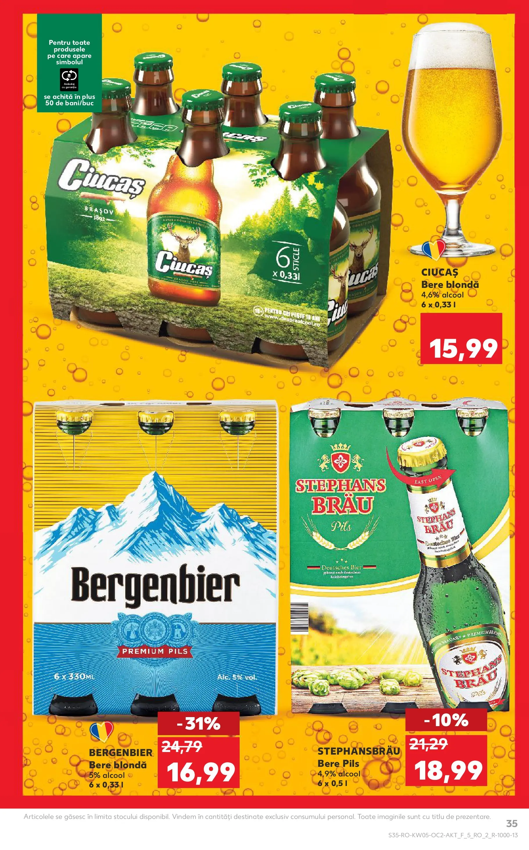Catalog Kaufland 28 Ianuarie - 2 Februarie 2026 | Pagina 35 | Produse: Bere, Plastik Kulübe
