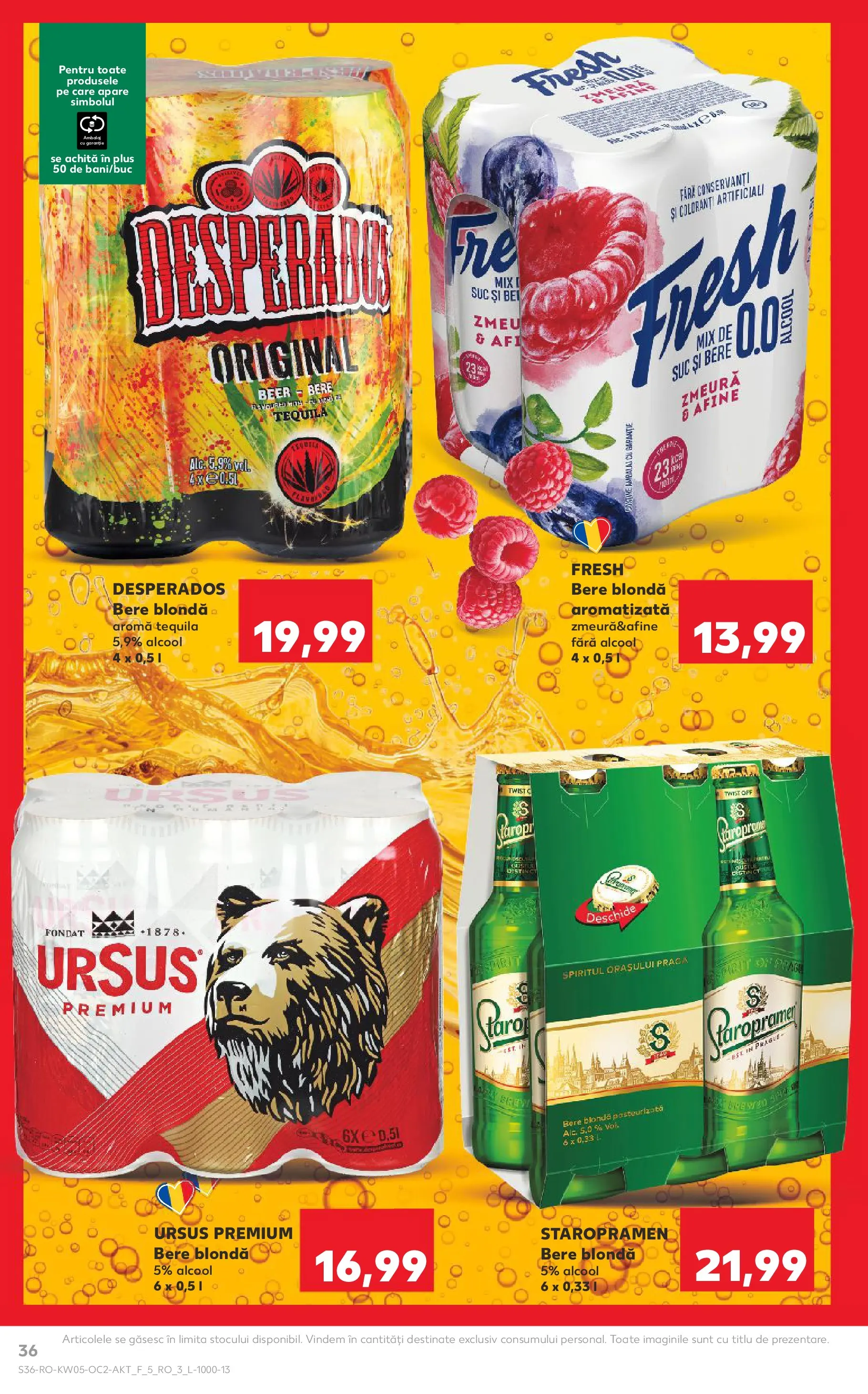 Catalog Kaufland 28 Ianuarie - 2 Februarie 2026 | Pagina 36 | Produse: Pară, Zmeură, Eğitim çantaları, Suc