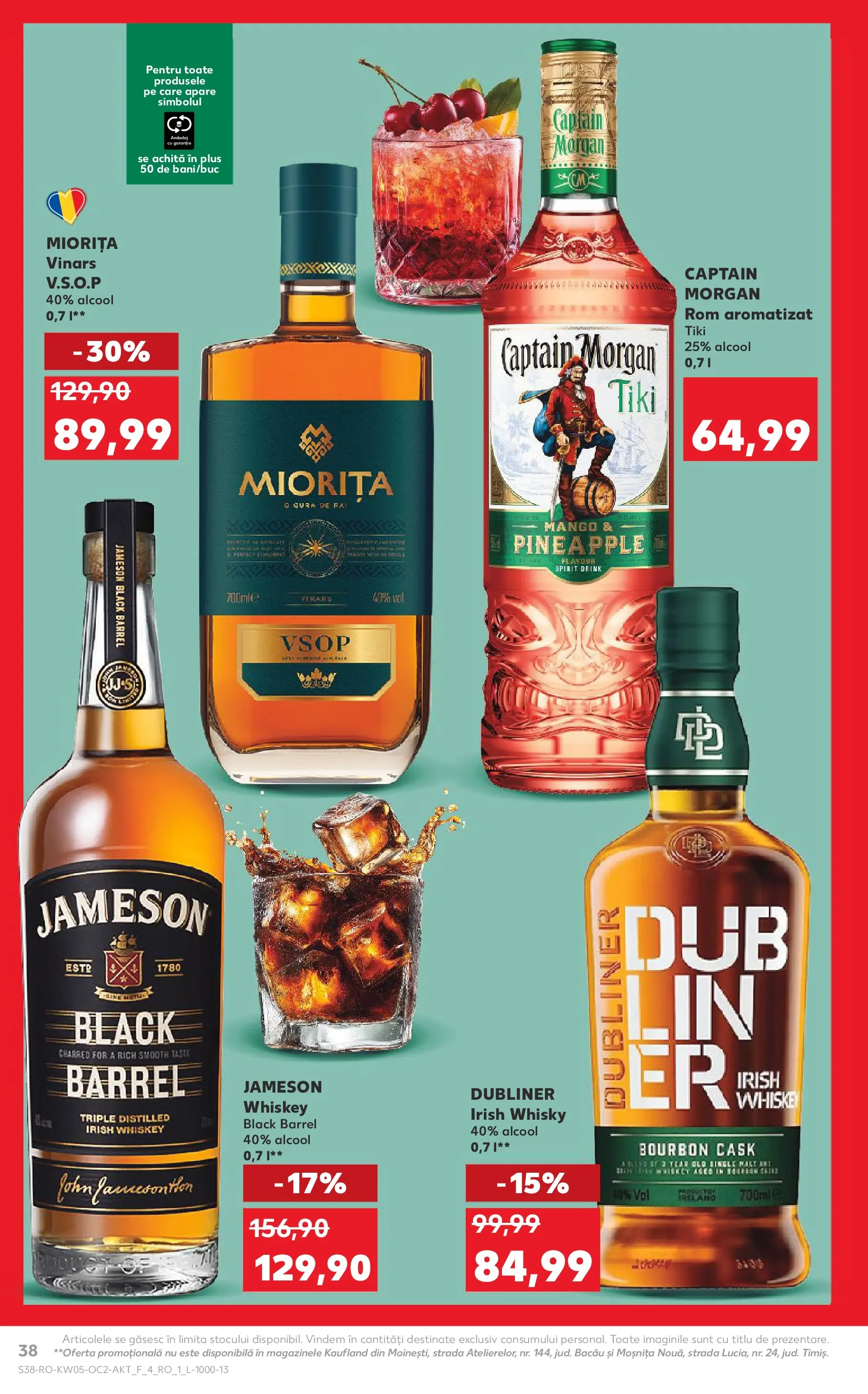 Catalog Kaufland 28 Ianuarie - 2 Februarie 2026 | Pagina 38 | Produse: Rom, Bourbon, Whiskey, Mango