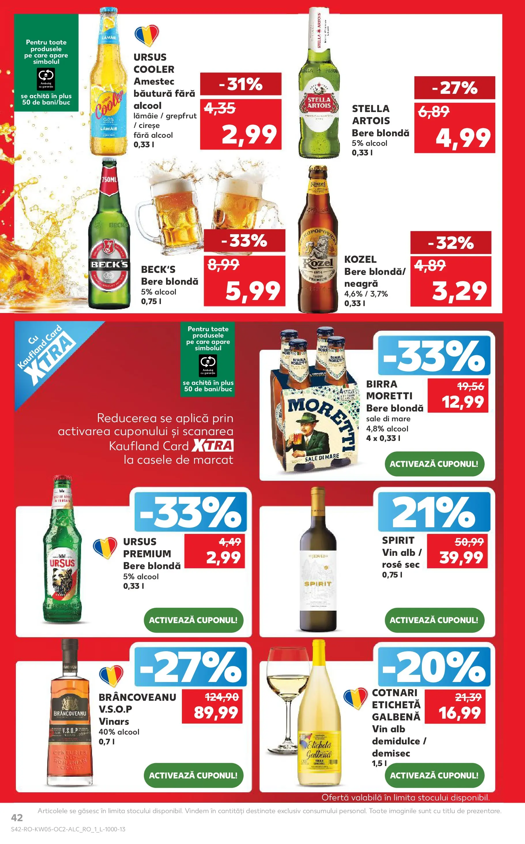 Catalog Kaufland 28 Ianuarie - 2 Februarie 2026 | Pagina 42 | Produse: Bere, Grepfrut, Cireșe, Lămâie