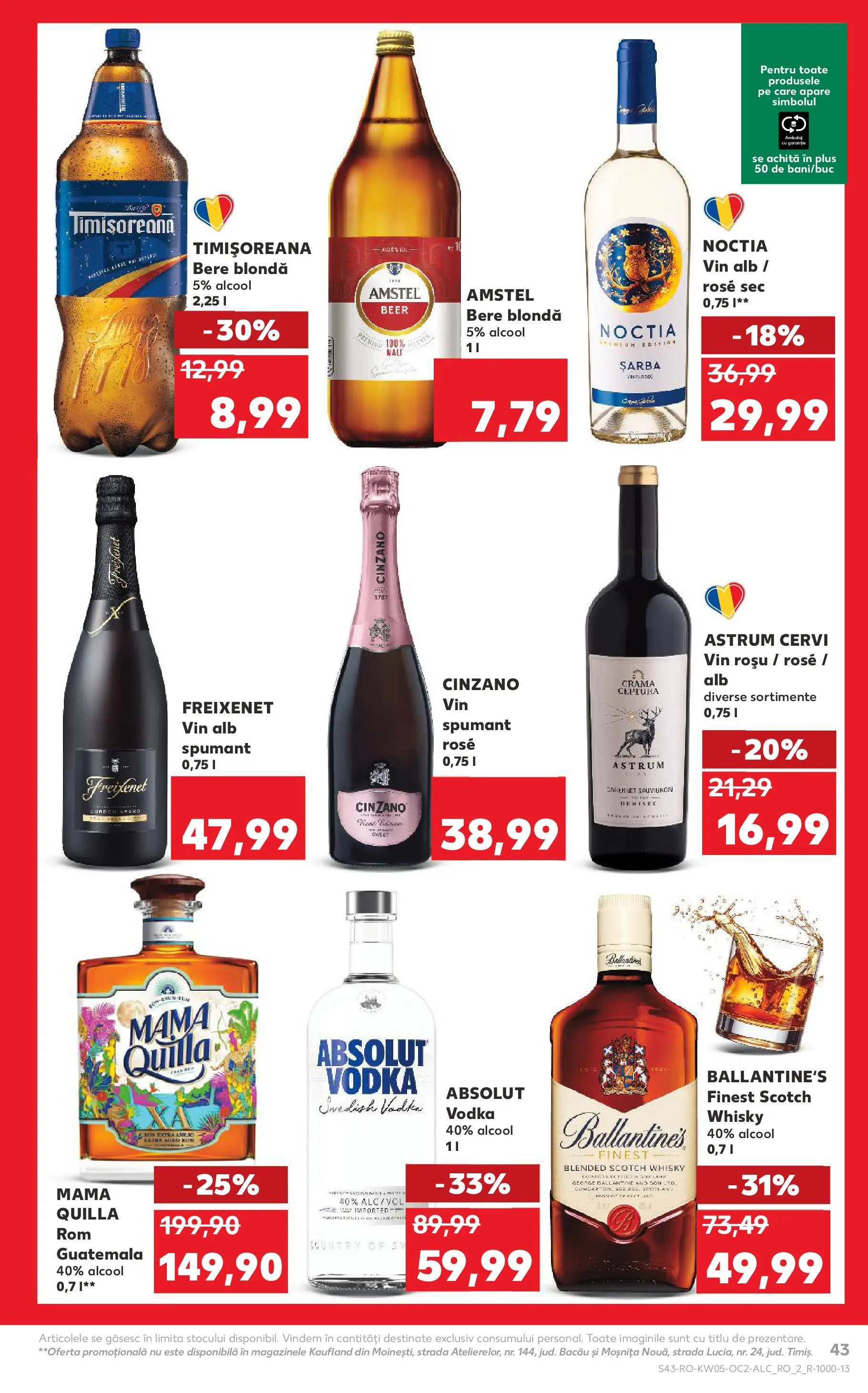 Catalog Kaufland 28 Ianuarie - 2 Februarie 2026 | Pagina 43 | Produse: Ekmek tahtası, Vin, Bere, Rom