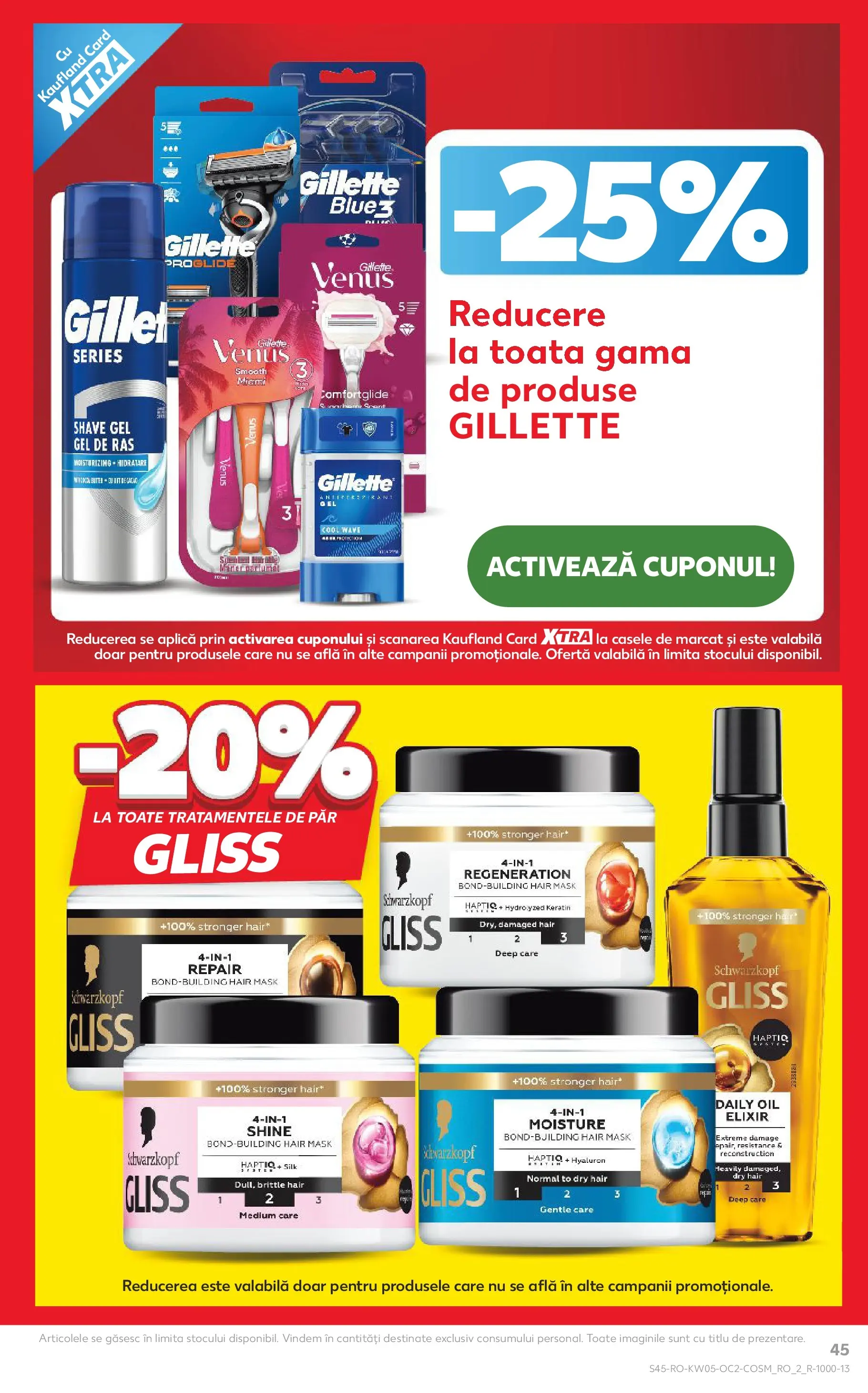 Catalog Kaufland 28 Ianuarie - 2 Februarie 2026 | Pagina 45 | Produse: Gel de ras, Elixir, Antiperspirant