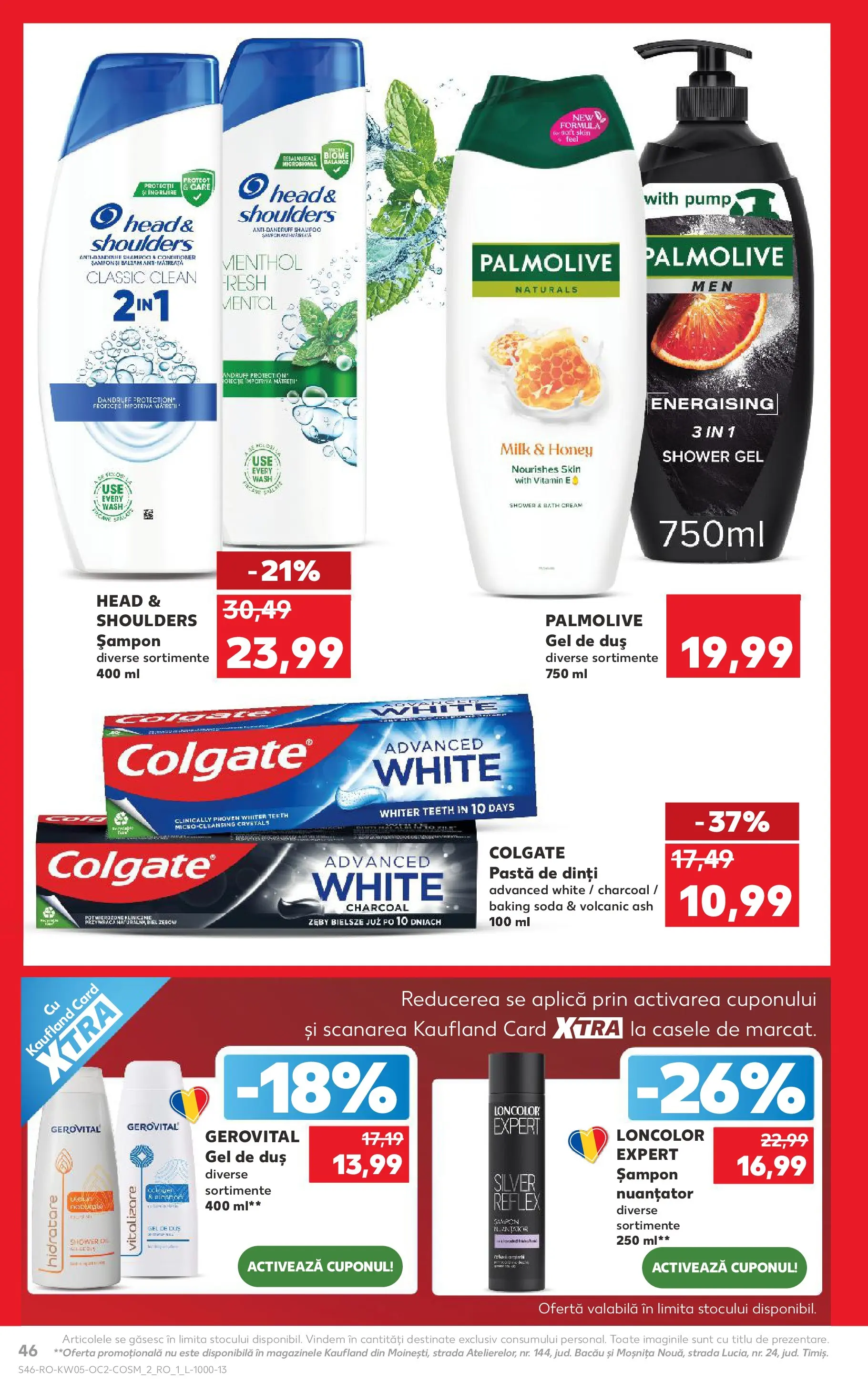 Catalog Kaufland 28 Ianuarie - 2 Februarie 2026 | Pagina 46 | Produse: Duș, Șampon, Balsam, Gel de duș