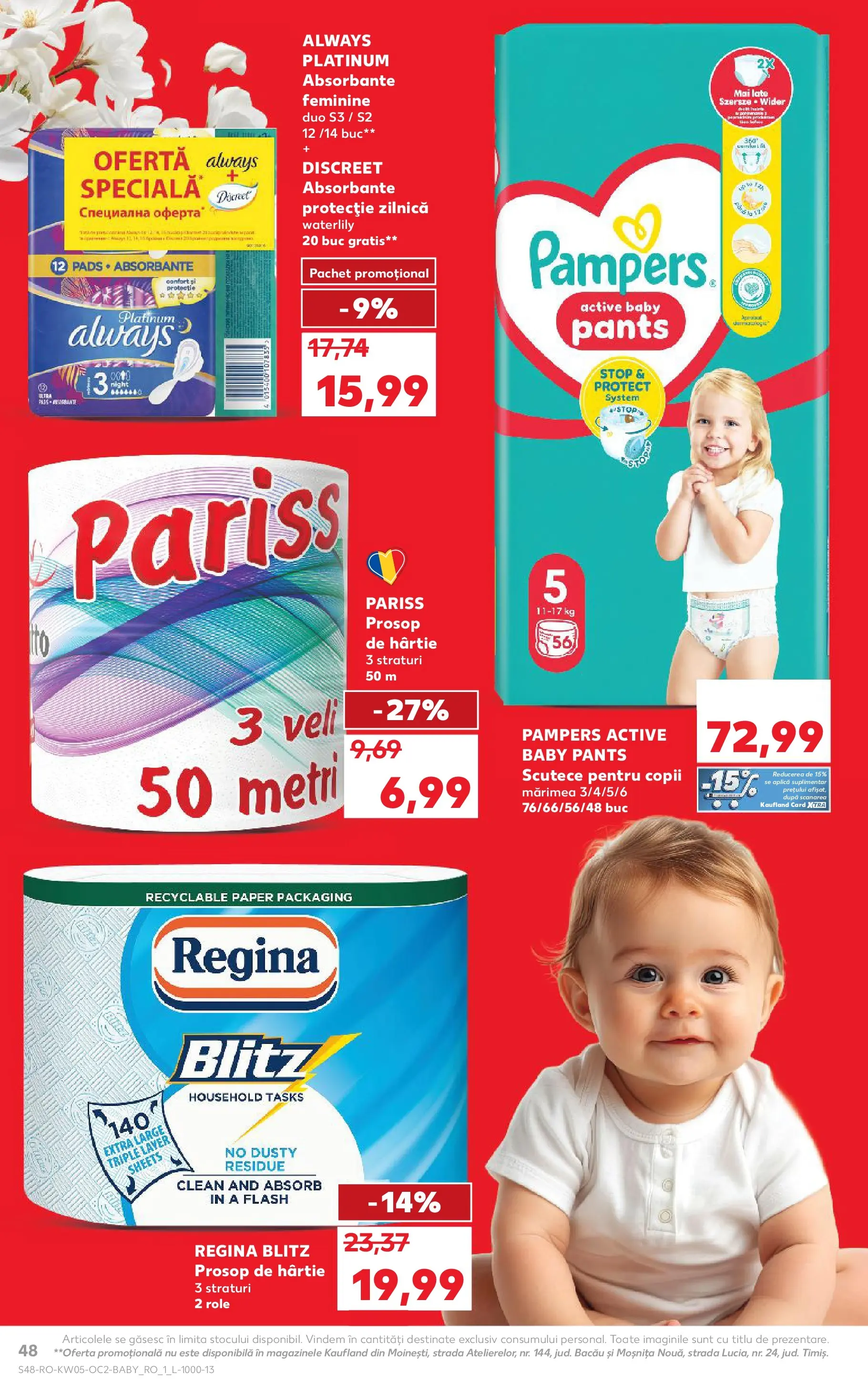 Catalog Kaufland 28 Ianuarie - 2 Februarie 2026 | Pagina 48 | Produse: Pomelo, Pirinç gevreği, Absorbante, Scutece