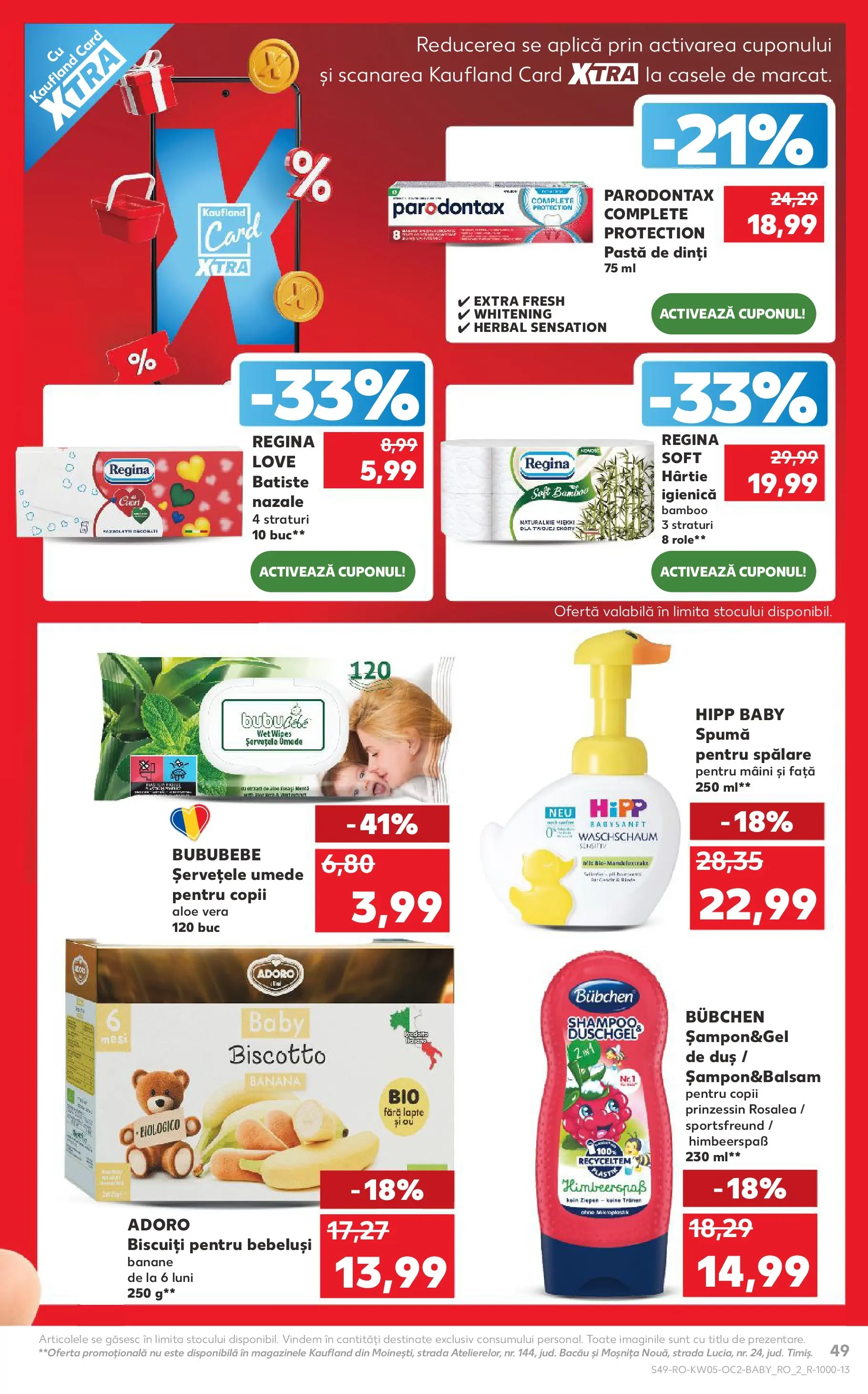 Catalog Kaufland 28 Ianuarie - 2 Februarie 2026 | Pagina 49 | Produse: Banane, Pastă de dinți, Șervețele umede, Yaşlı Köpek Konservesi