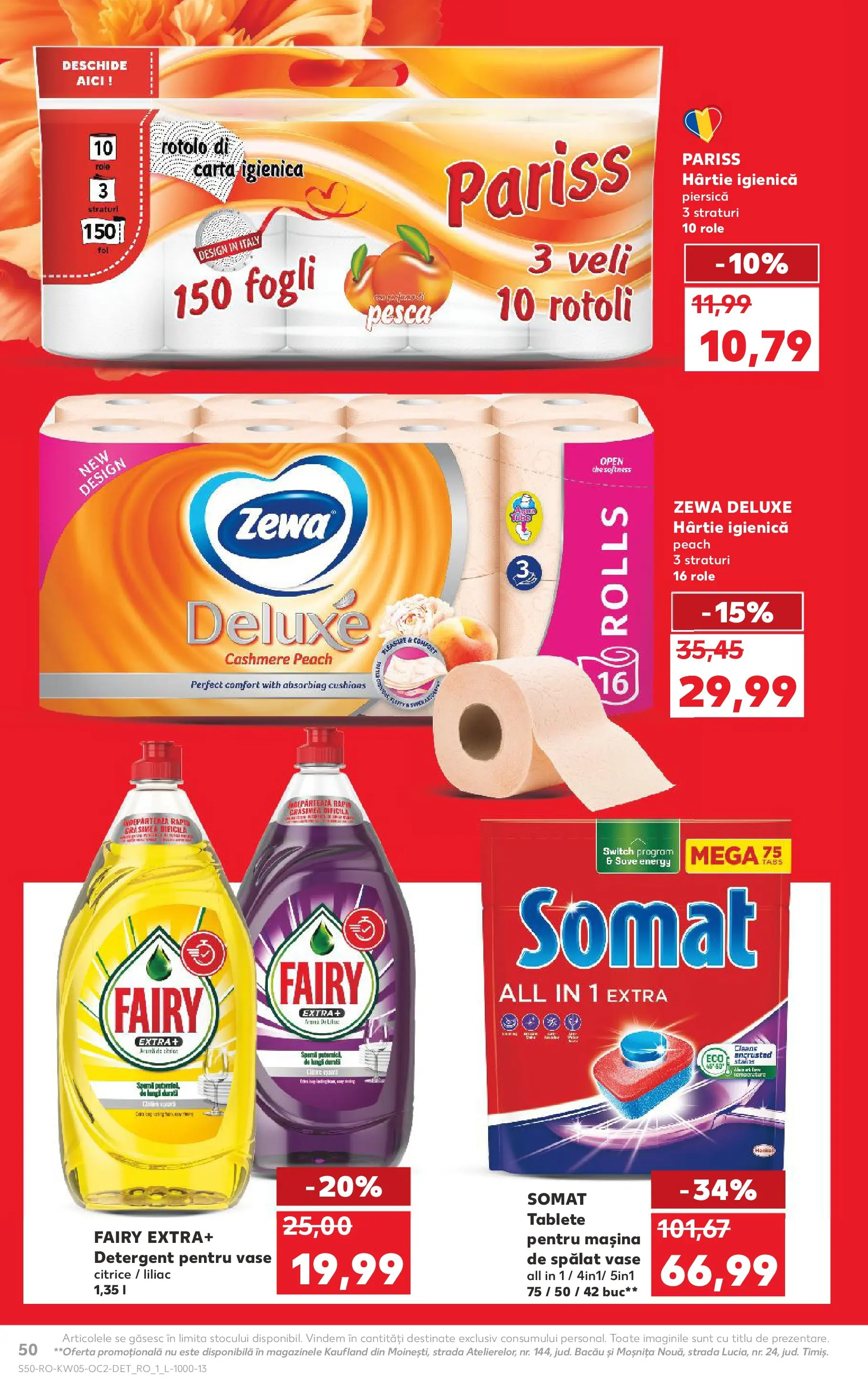 Catalog Kaufland 28 Ianuarie - 2 Februarie 2026 | Pagina 50 | Produse: Piersică, Mașină De Spălat, Mașină De Spălat Vase, Detergent