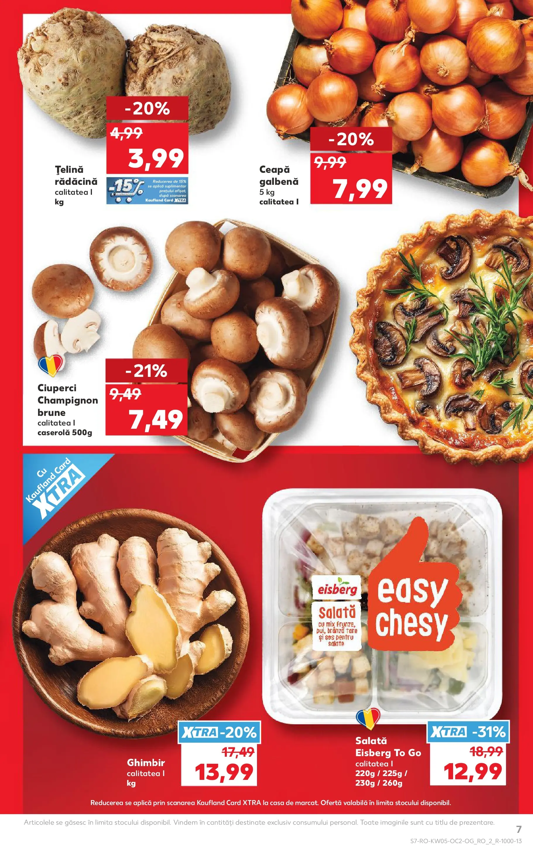 Catalog Kaufland 28 Ianuarie - 2 Februarie 2026 | Pagina 7 | Produse: Ceapă galbenă, Țelină, Ciuperci, Sos