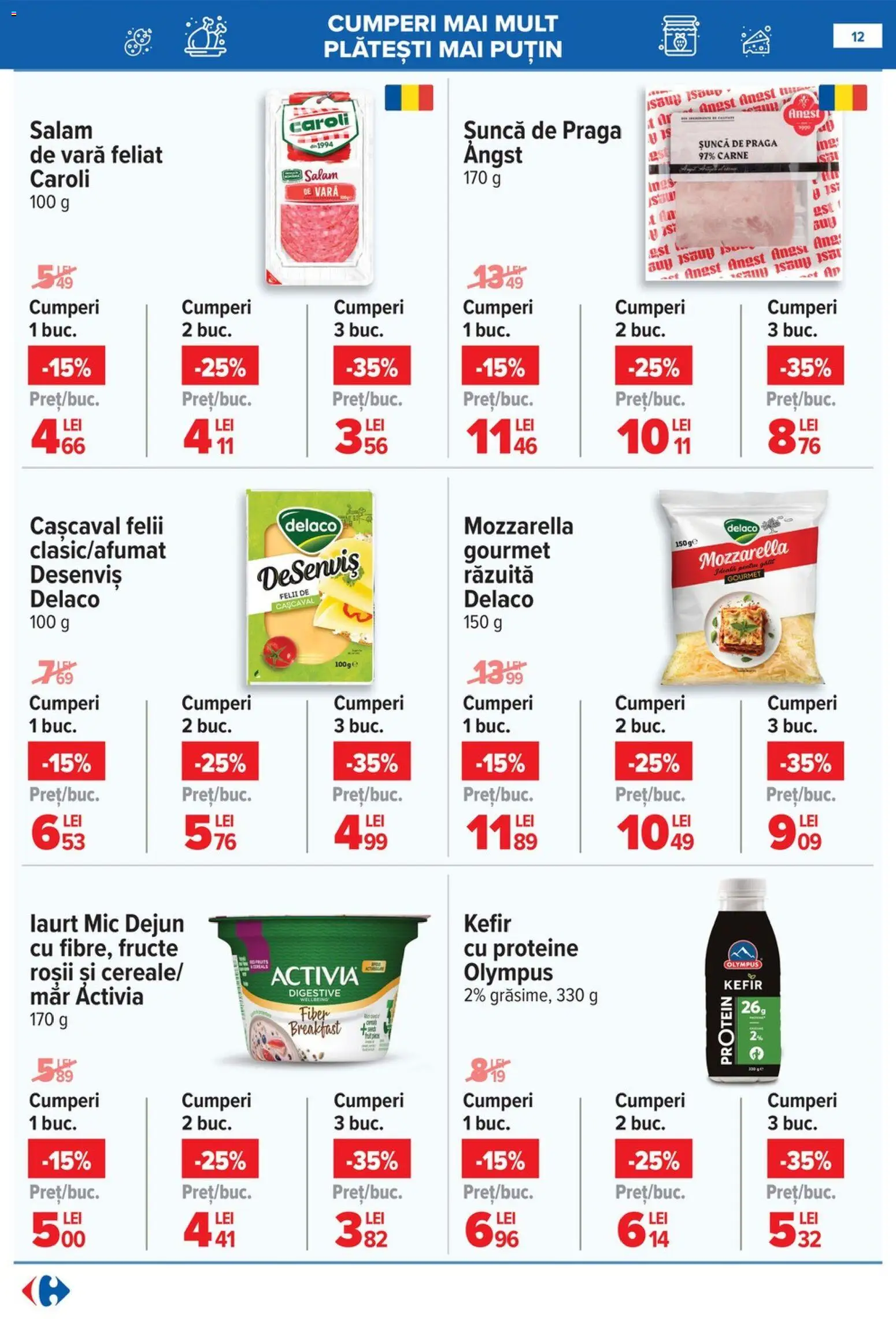 Catalog Carrefour 28 Ianuarie - 2 Februarie 2026 | Pagina 12 | Produse: Light Kedi Konservesi, Masaüstü kılıfı, Kefir, Fructe