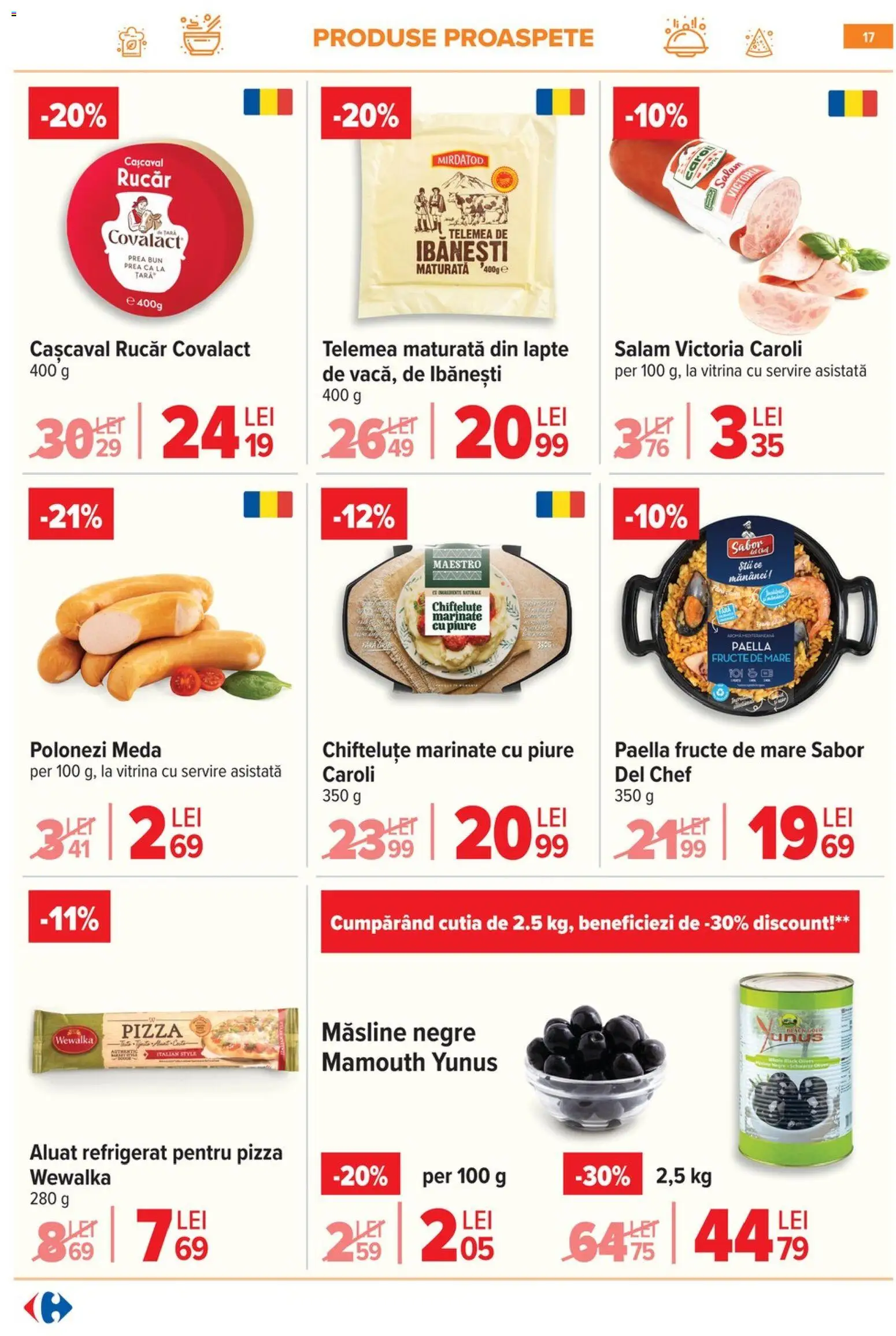 Catalog Carrefour 28 Ianuarie - 2 Februarie 2026 | Pagina 17 | Produse: Delgeç, Vitrină, Măsline, Fructe De Mare